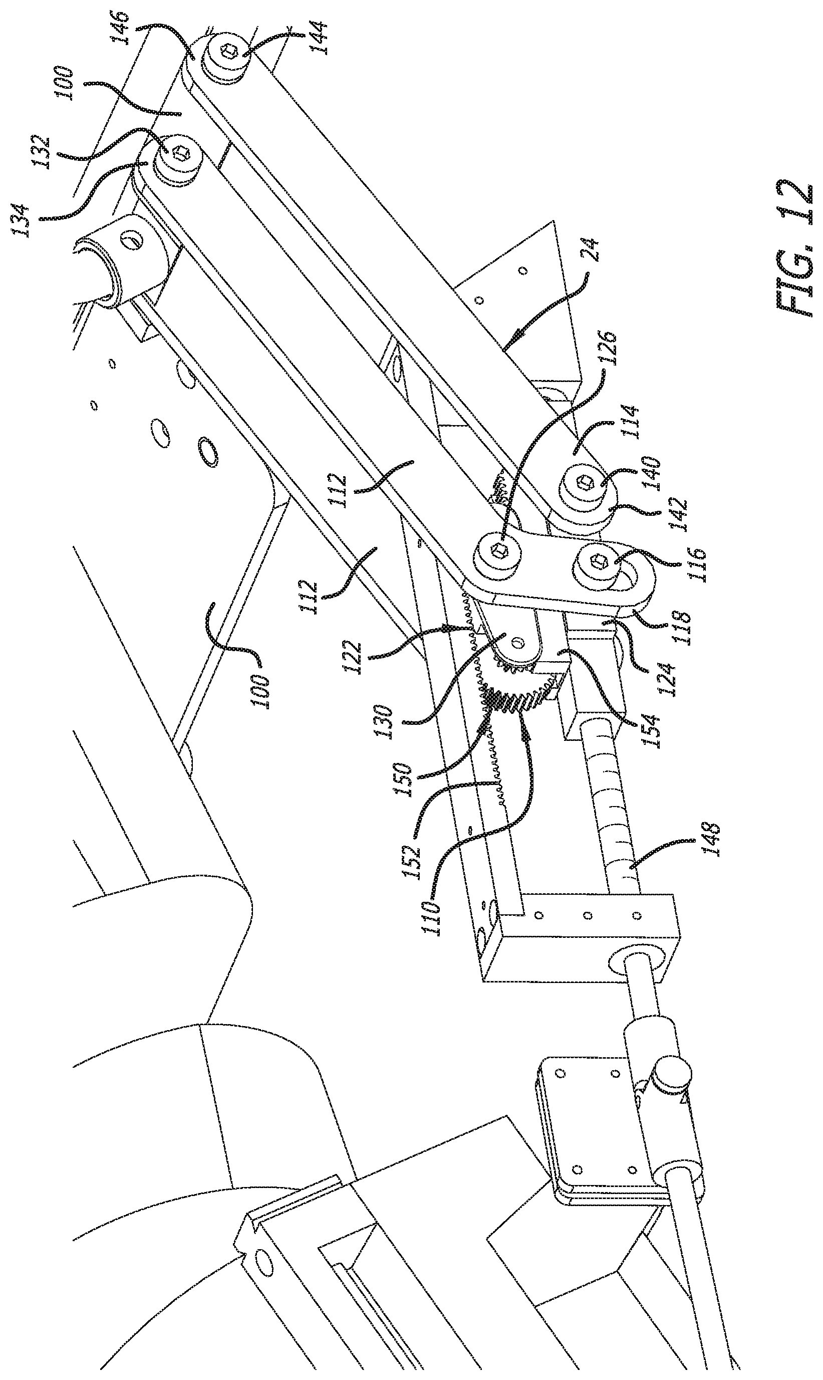 Patent US11779426 Figure 12 – Radiation mitigation system for use with a surgical frame