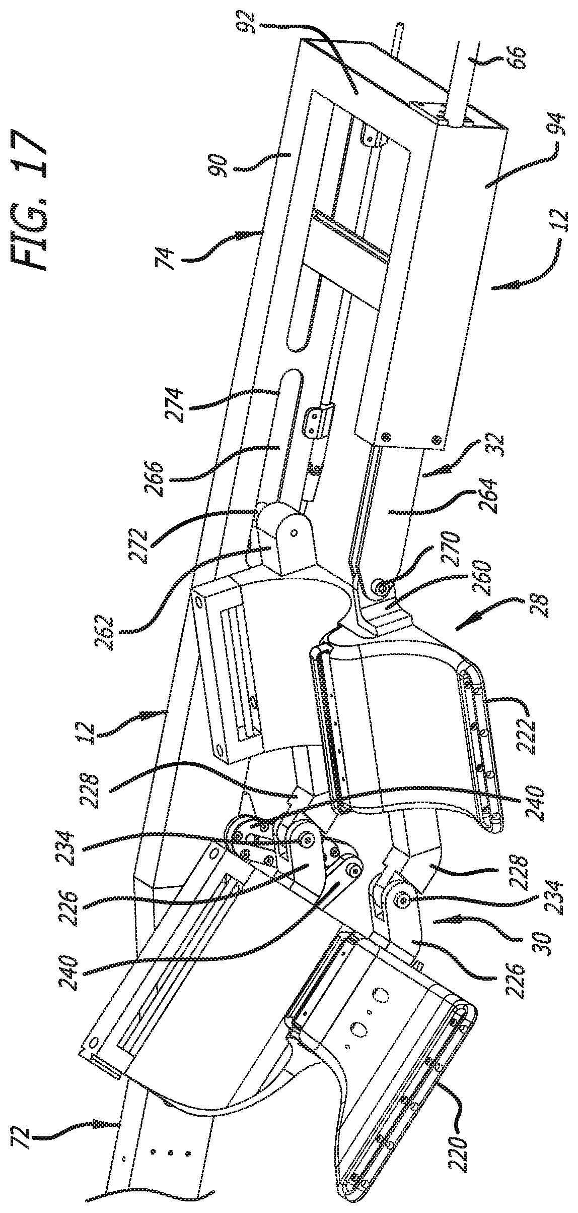 Patent US11779426 Figure 18 – Radiation mitigation system for use with a surgical frame