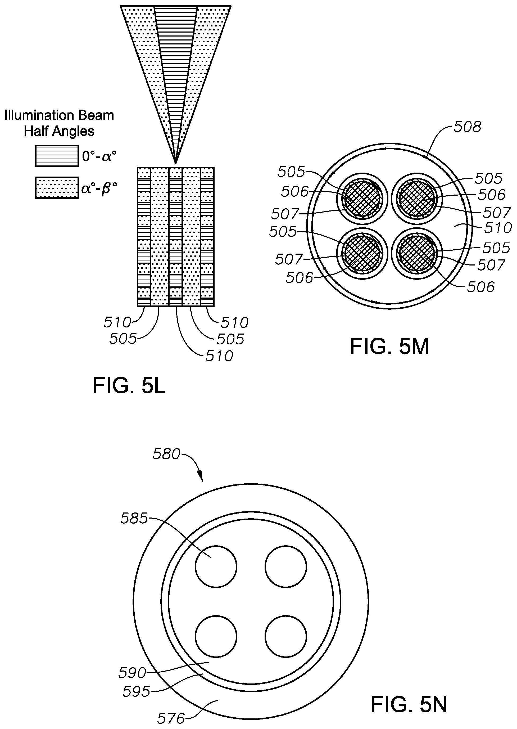 Patent US11779427 Figure 11 – Multiple-input-coupled illuminated multi-spot laser probe