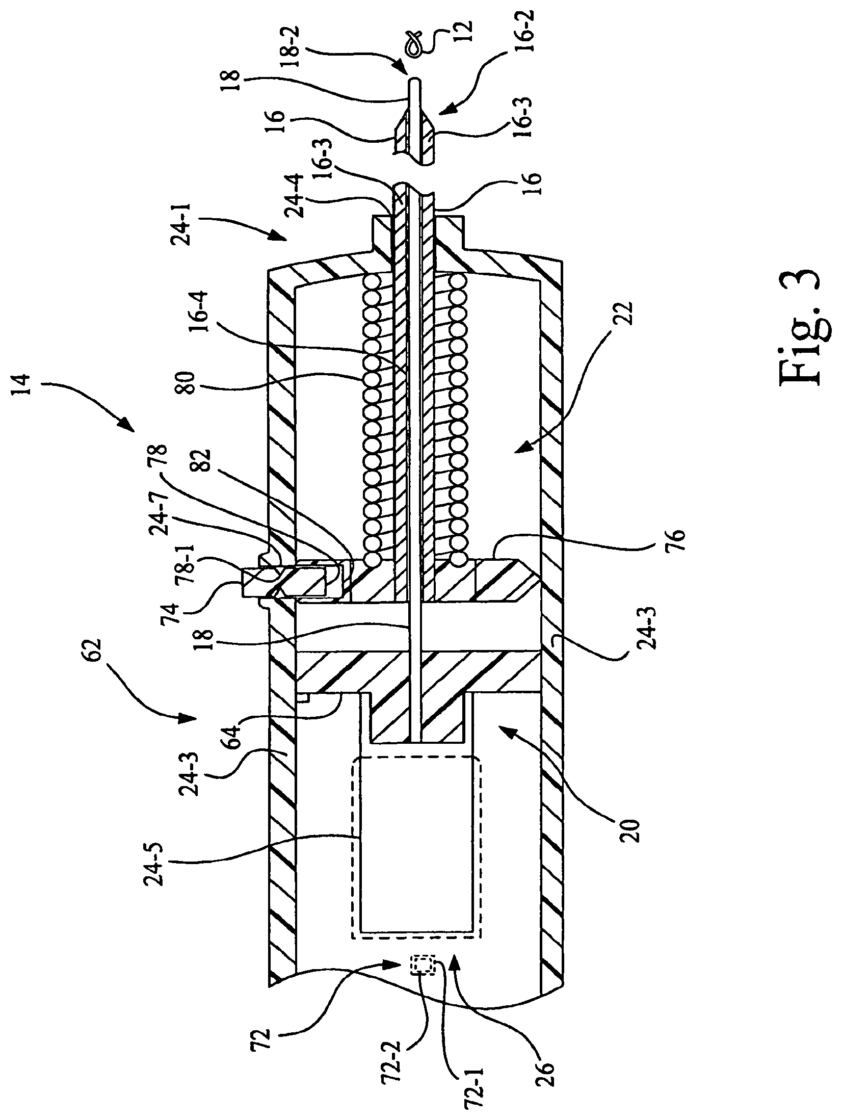 Patent US11779431 Figure 3 – Marker delivery device for tissue marker placement