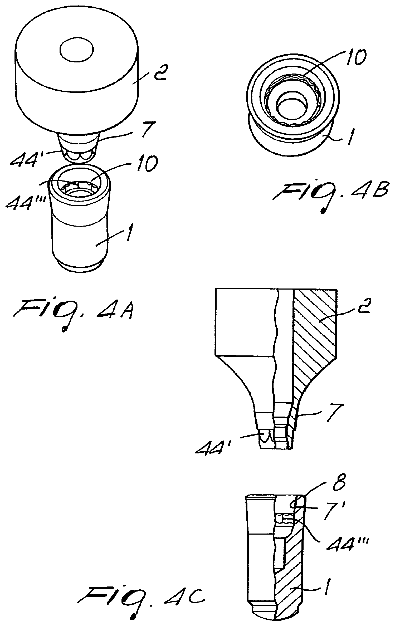 Patent US11779439 Figure 5 – Coupling for a multi-part dental implant system