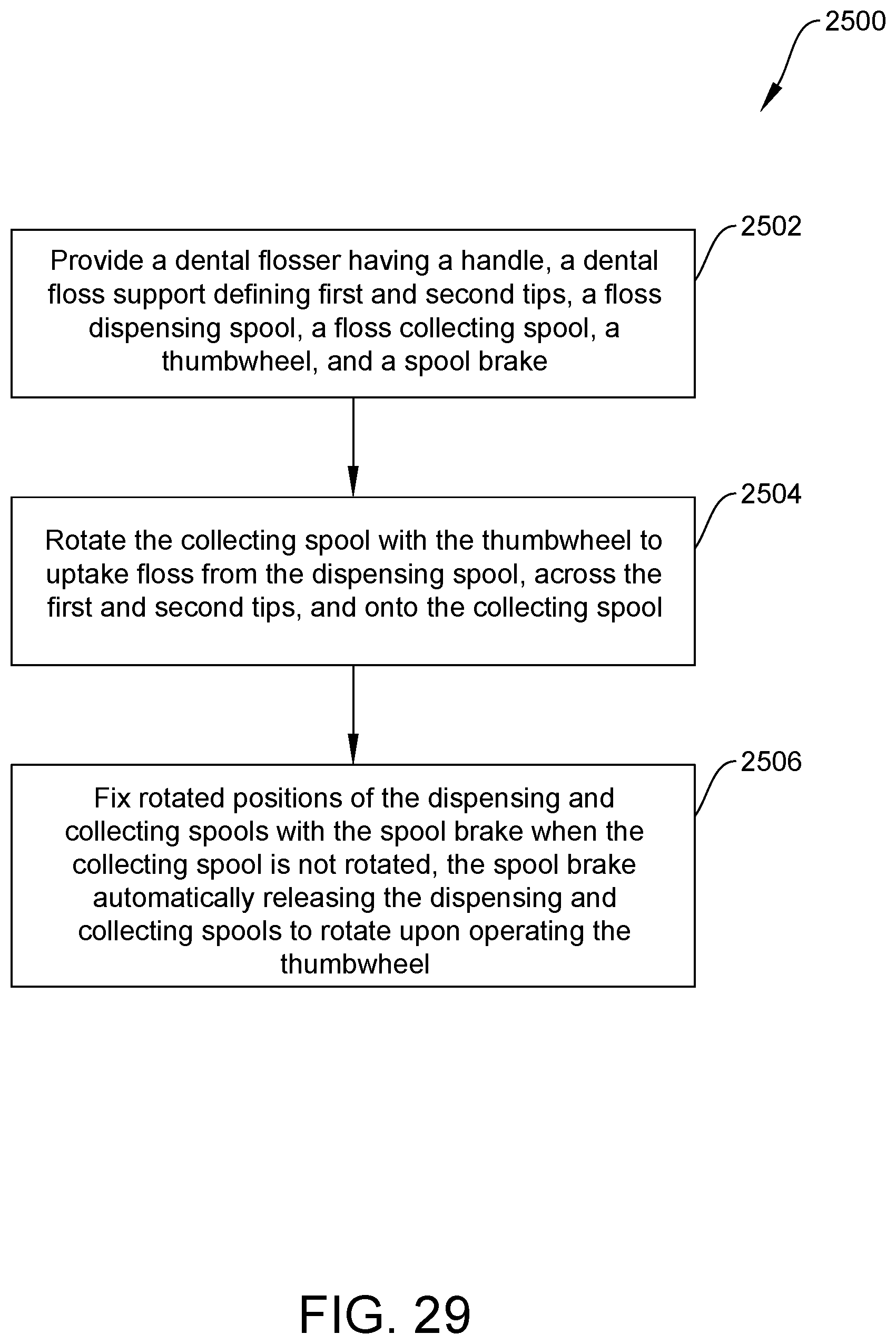 Patent US11779441 Figure 14 – Dental flosser with floss tensioner