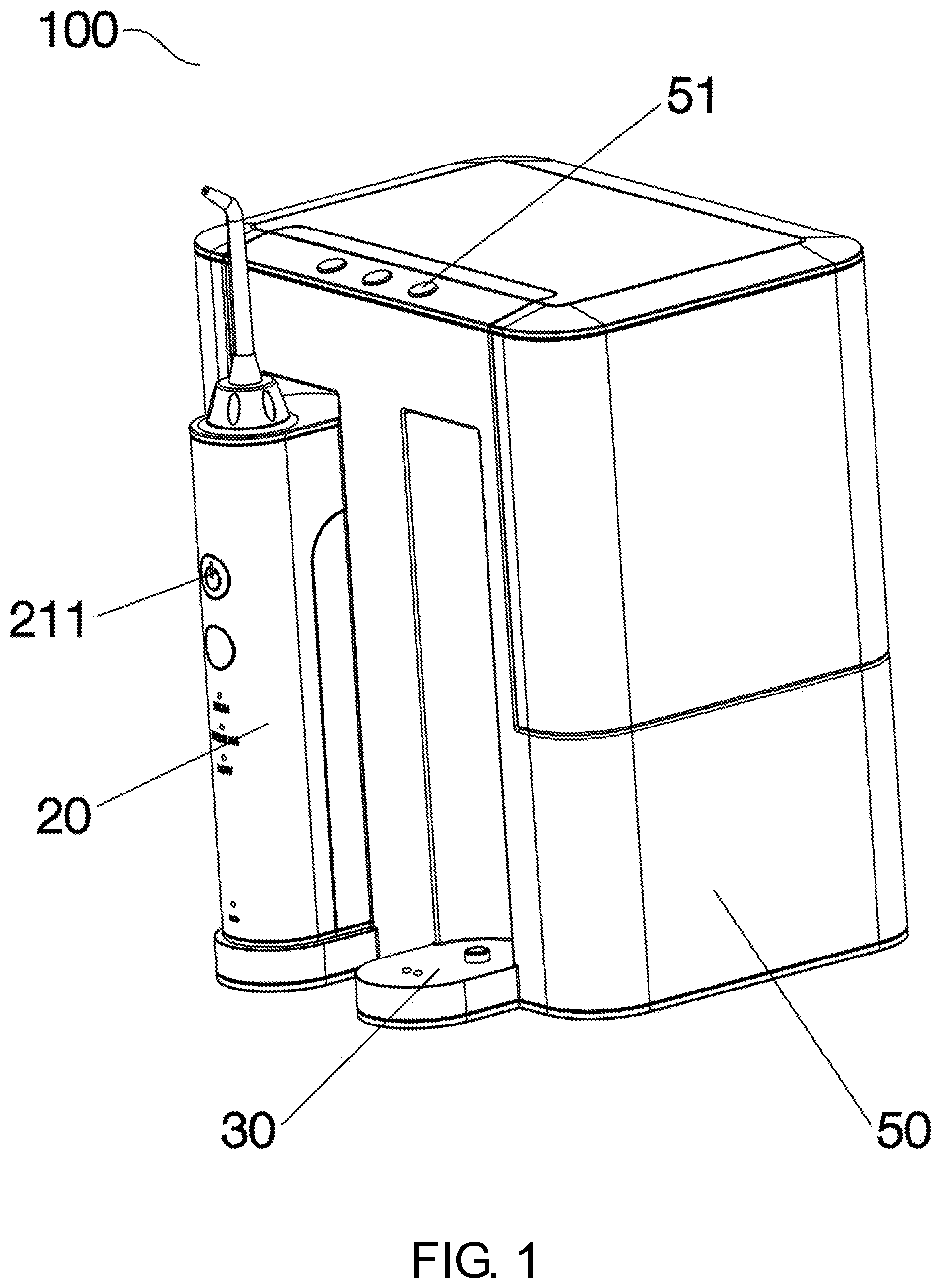 Patent US11779442 Figure 1 – Teeth cleaning apparatus