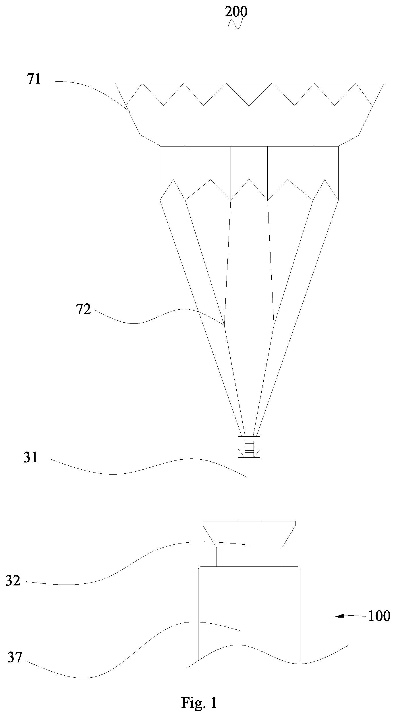 Patent US11779462 Figure 1 – Conveyor and conveyor system