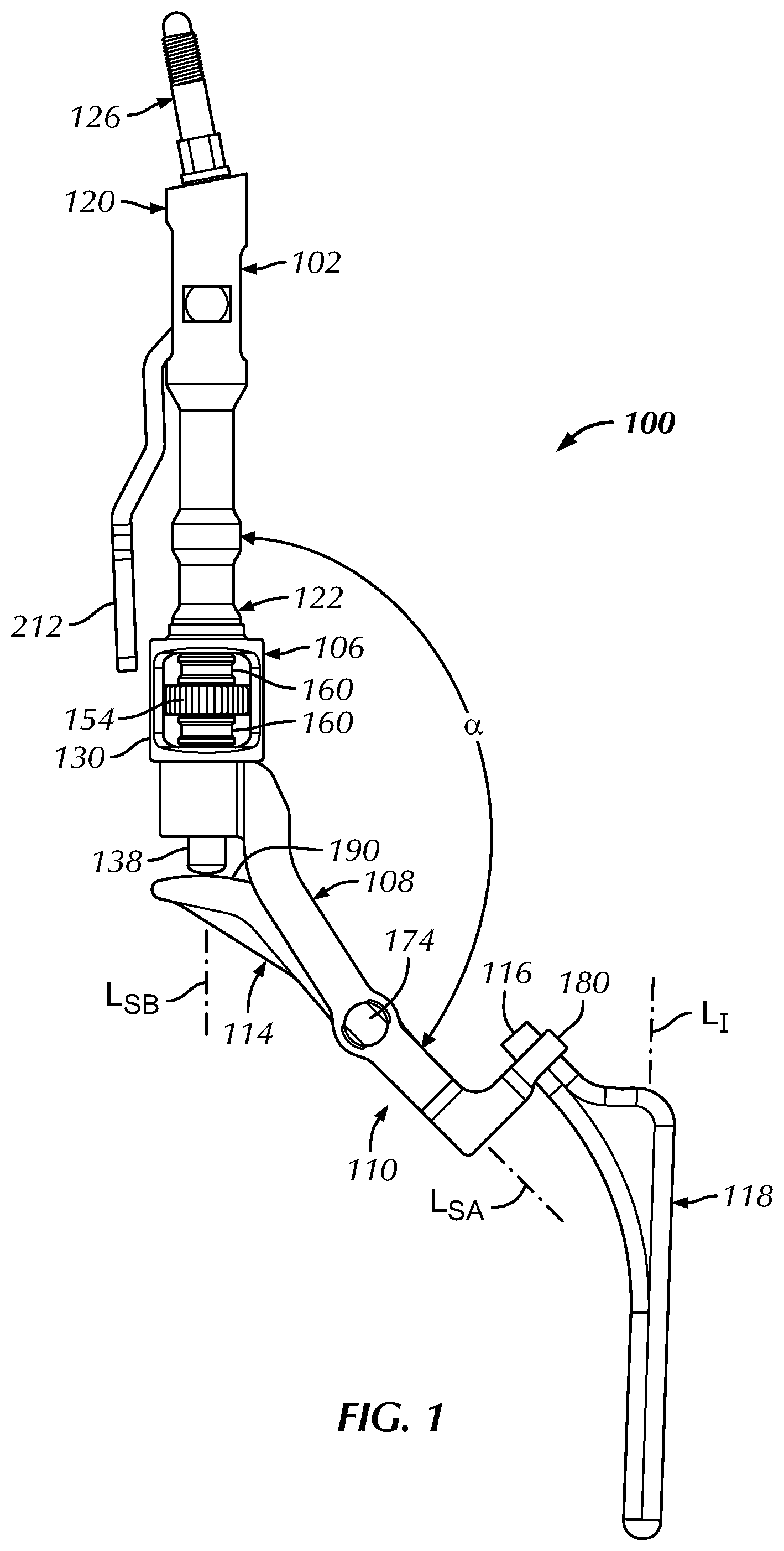 Patent US11779468 Figure 1 – Implant extractor