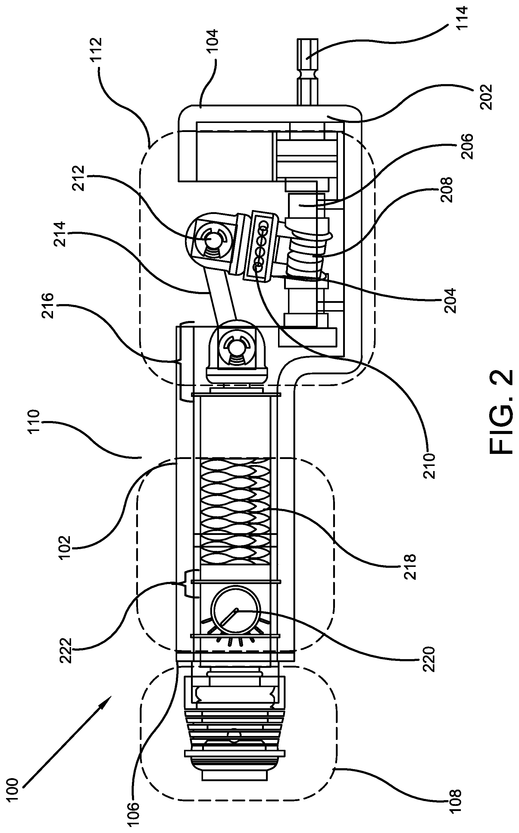Patent US11779469 Figure 2 – Orthopedic impactor attachment