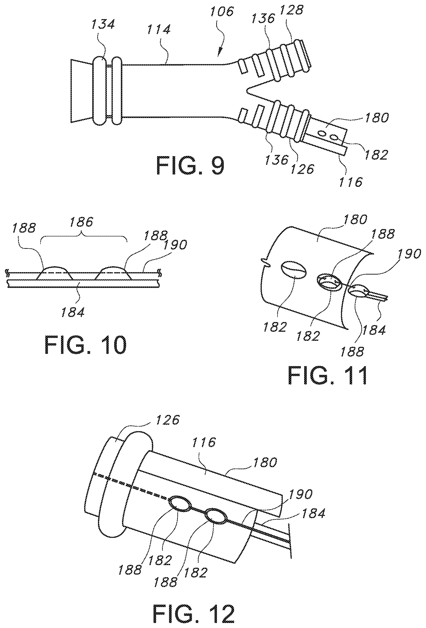 Patent US11779479 Figure 9 – Bifurcated endovascular prosthesis having tethered contralateral leg