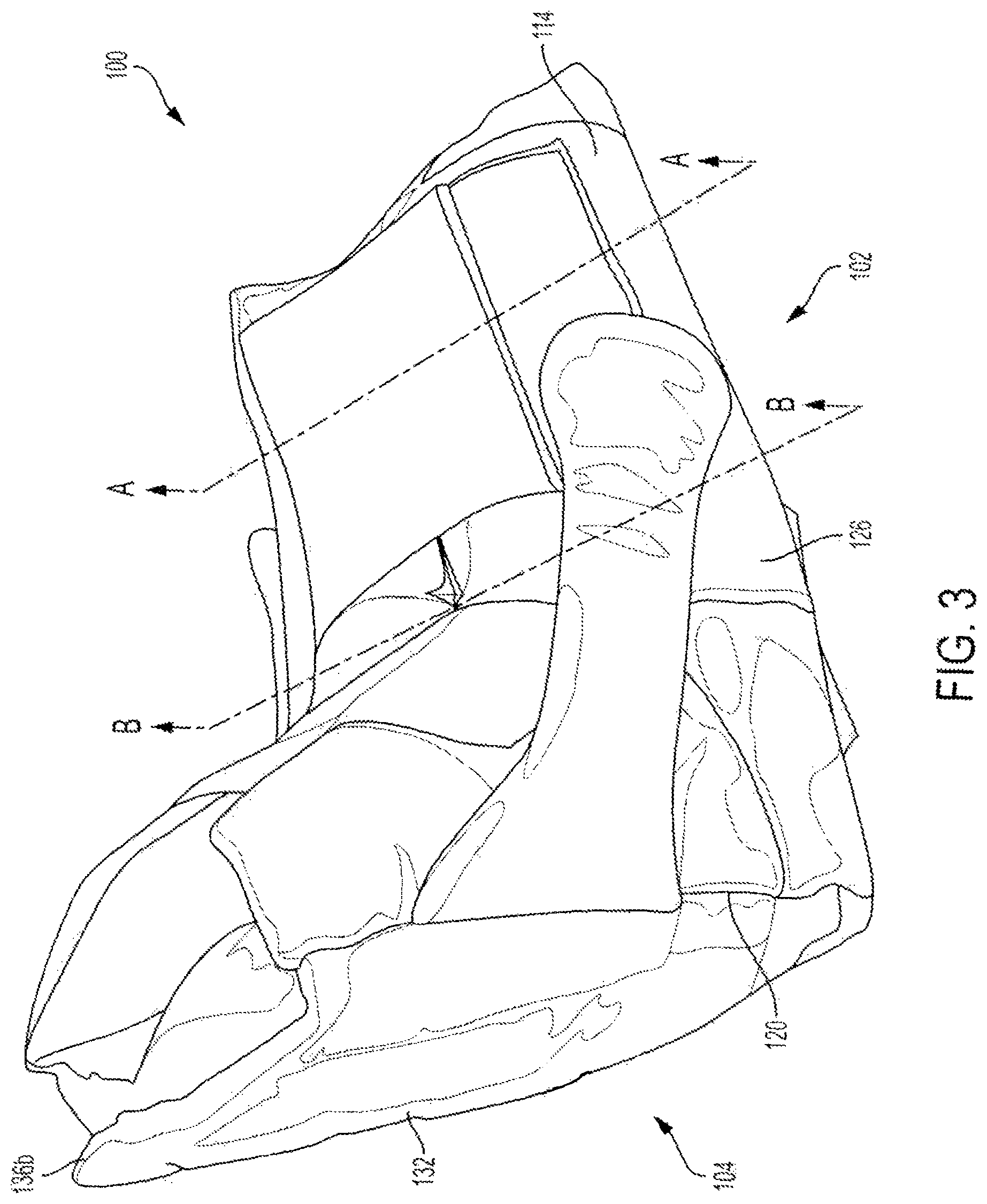 Patent US11779493 Figure 3 – Therapeutic cushioning boot