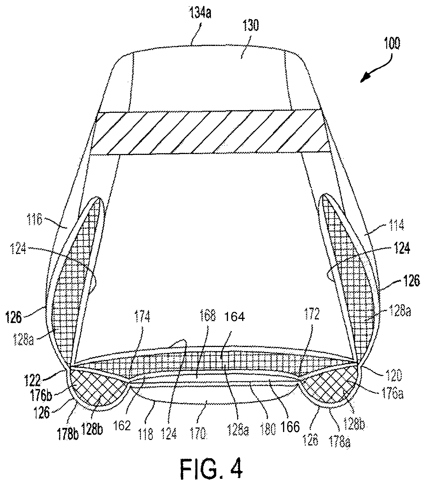 Patent US11779493 Figure 4 – Therapeutic cushioning boot