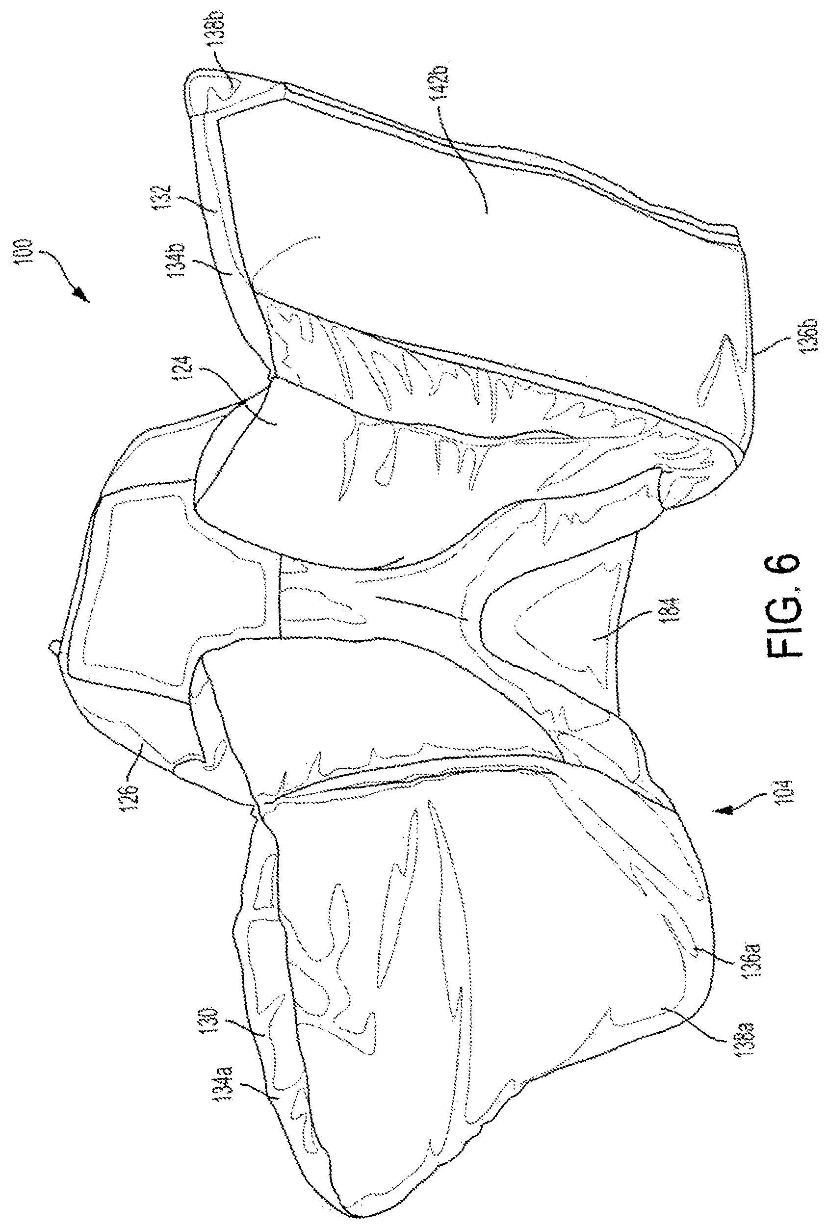 Patent US11779493 Figure 6 – Therapeutic cushioning boot