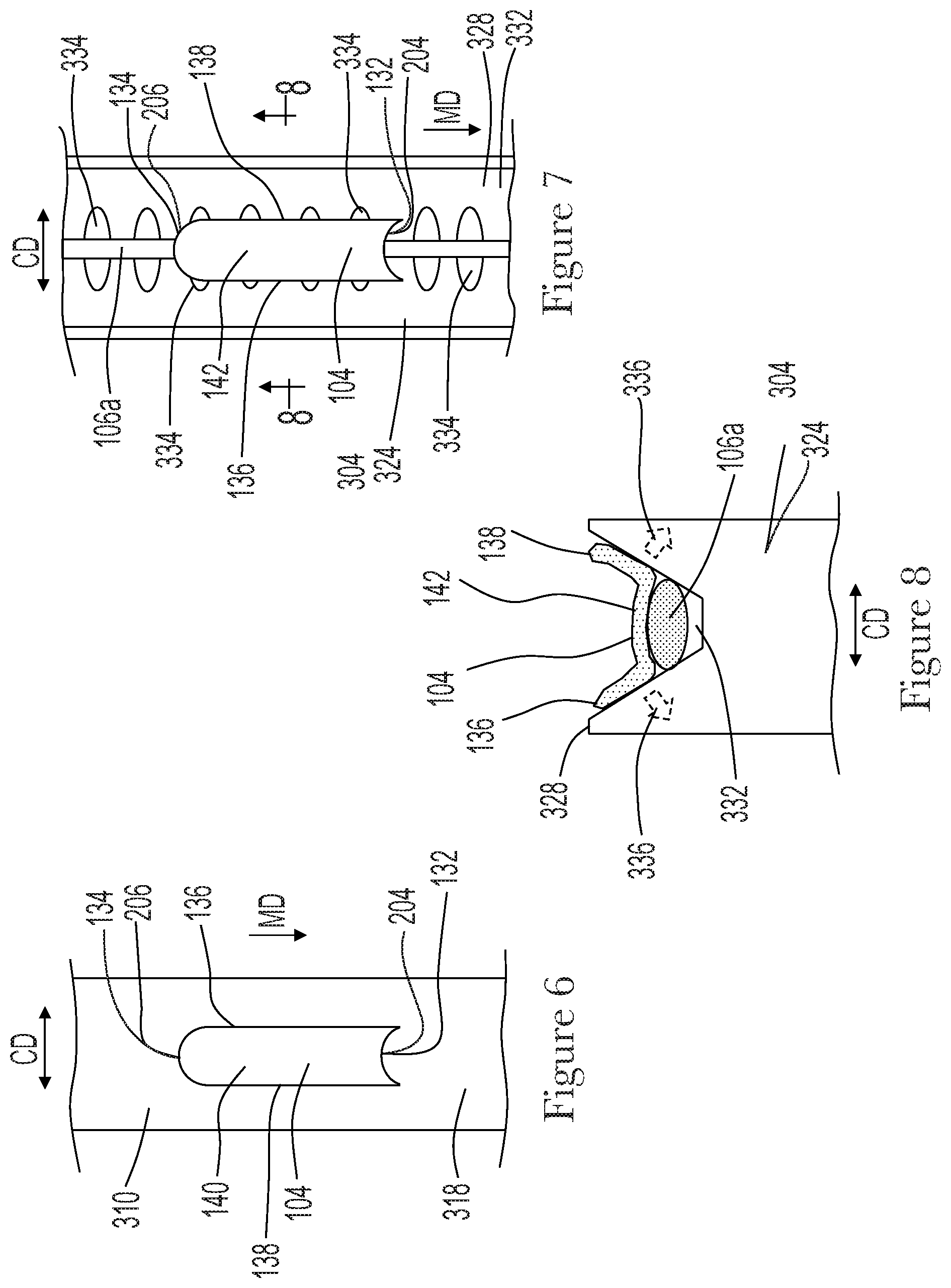 Patent US11779494 Figure 8 – Method and apparatus for making tampons
