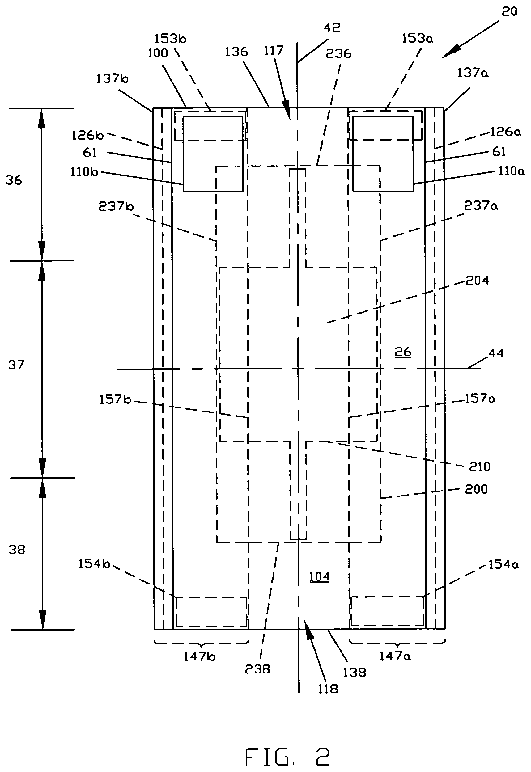 Patent US11779495 Figure 2 – Disposable absorbent article having breathable side flaps