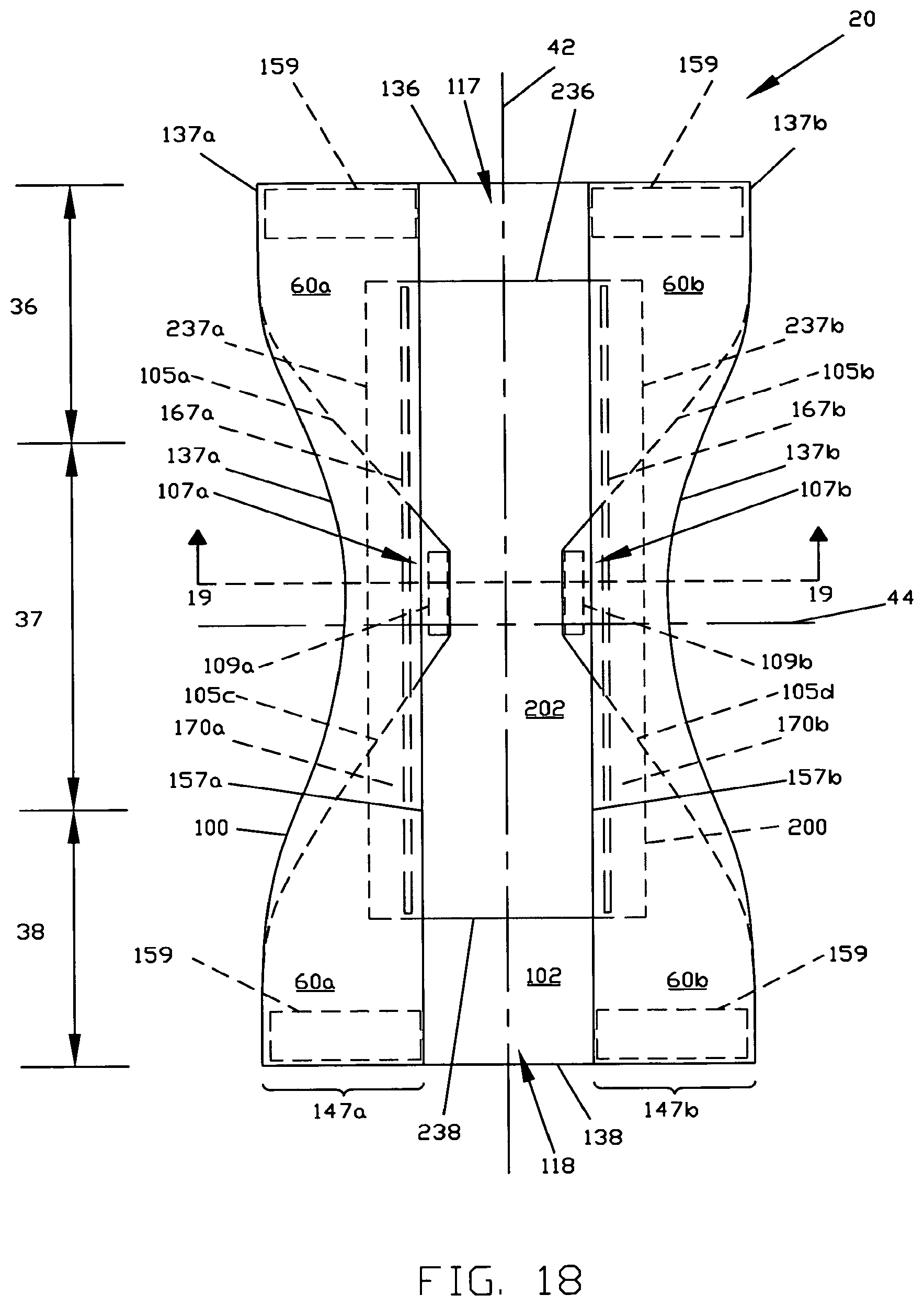Patent US11779495 Figure 10 – Disposable absorbent article having breathable side flaps