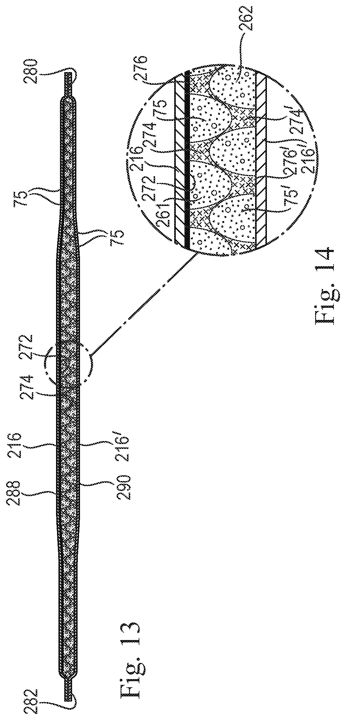 Patent US11779496 Figure 12 – Absorbent cores comprising a superabsorbent polymer immobilizing material