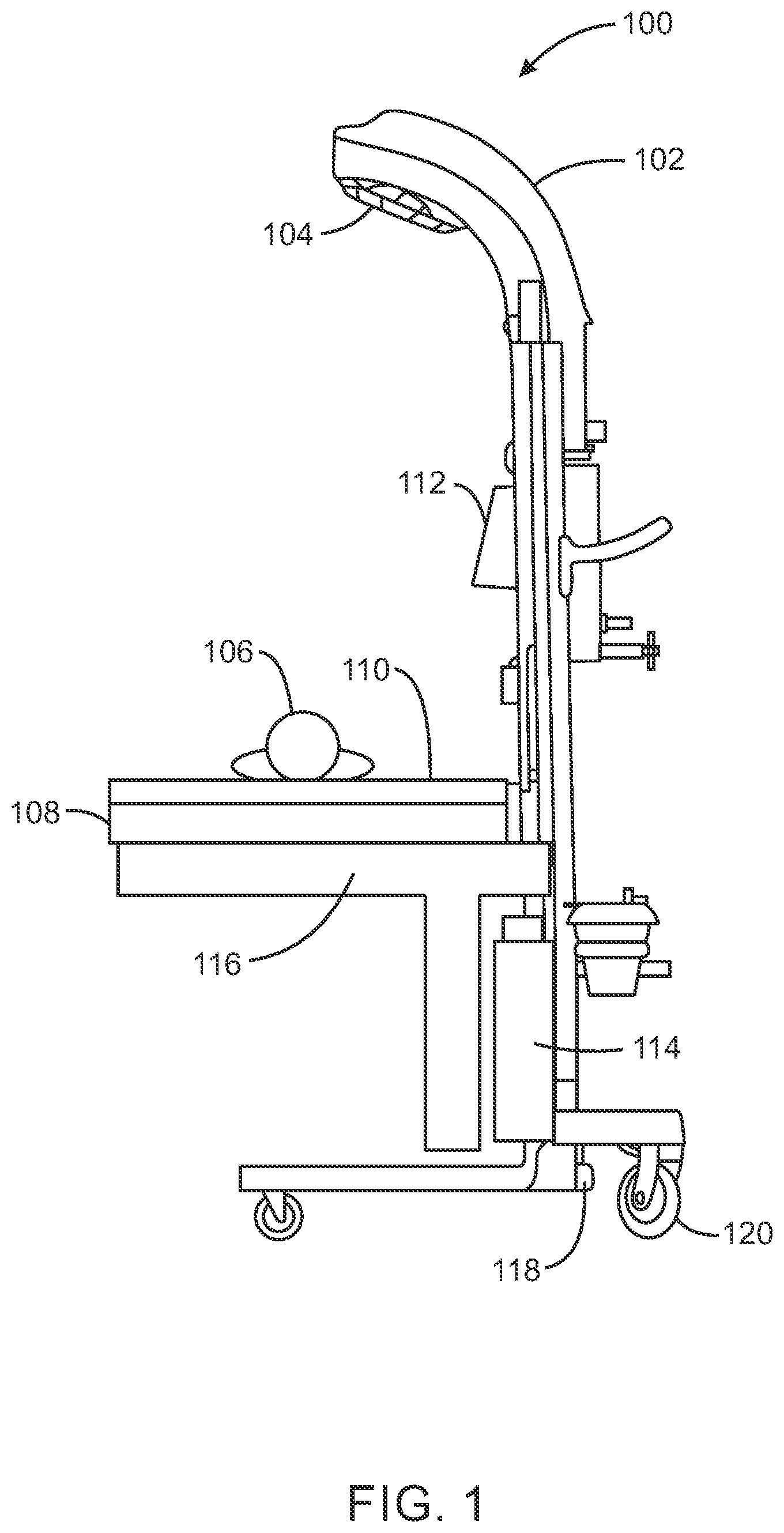 Patent US11779500 Figure 1 – Systems and methods for controlling a heating component for an infant care station