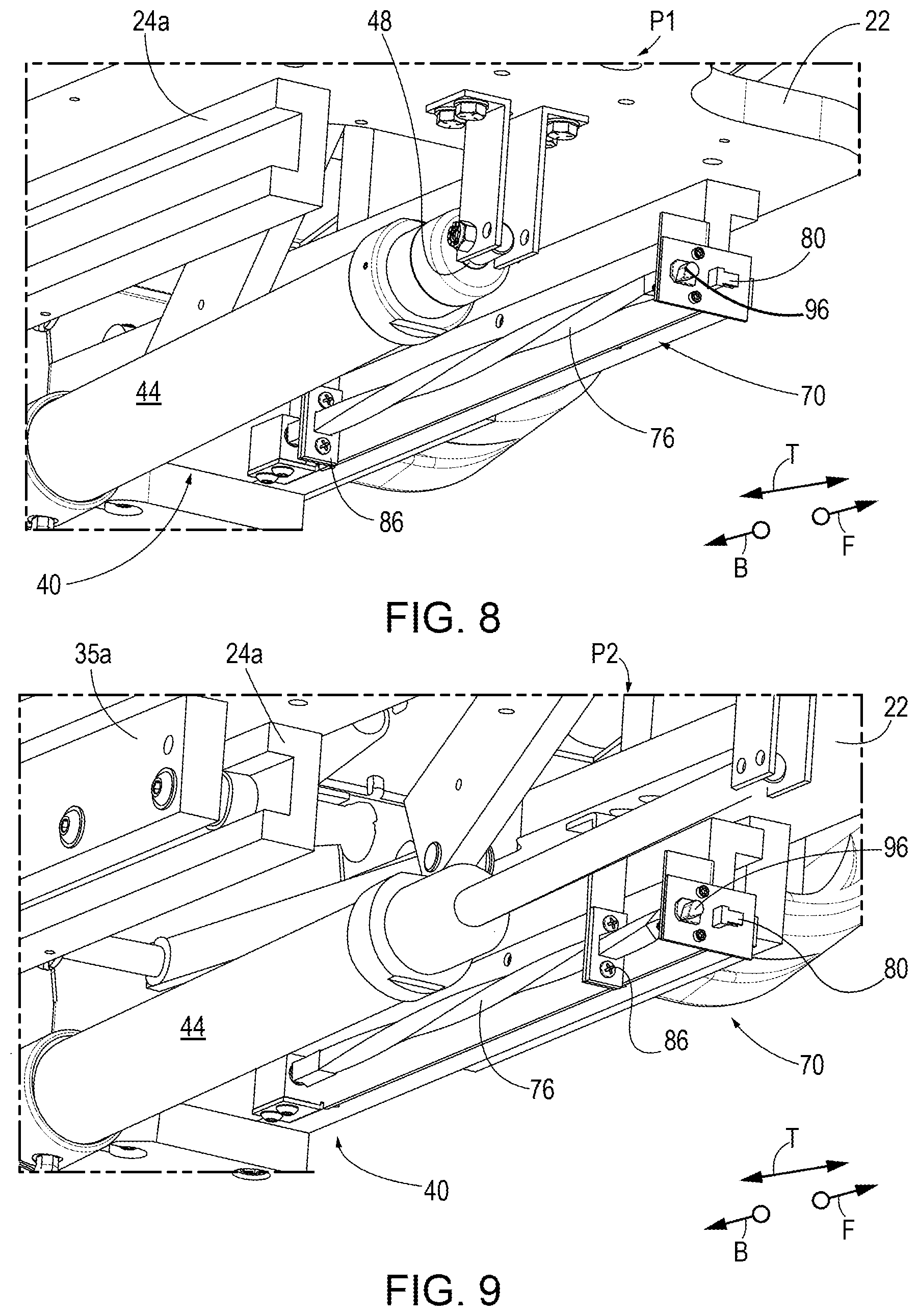 Patent US11779501 Figure 6 – Traverse dental chair and a sensor assembly for monitoring positions thereof