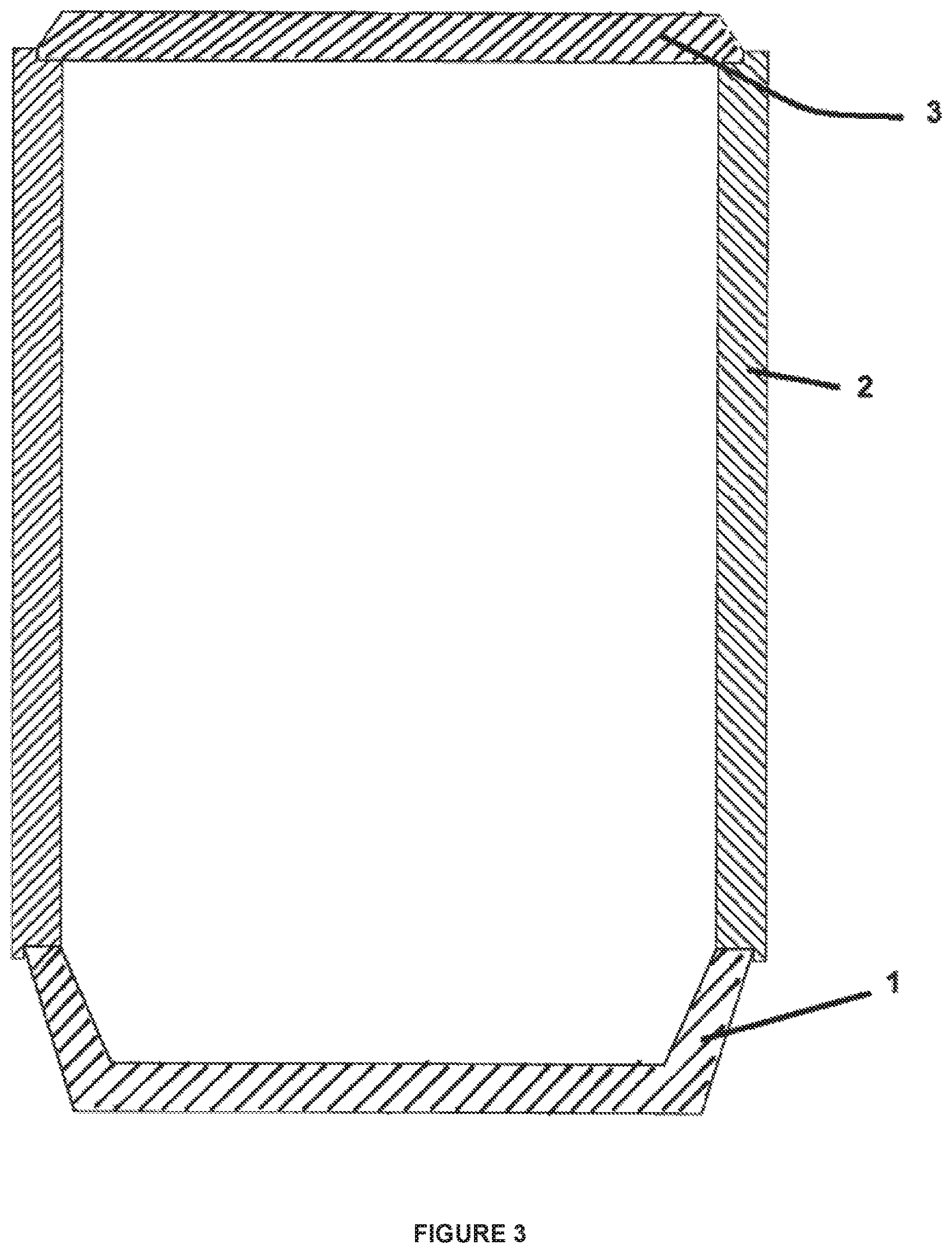 Patent US11779502 Figure 3 – Powdered composition, a pourable, water-containing, uncured biodegradable composition, a cured biodegradable article, preparation methods, and uses thereof