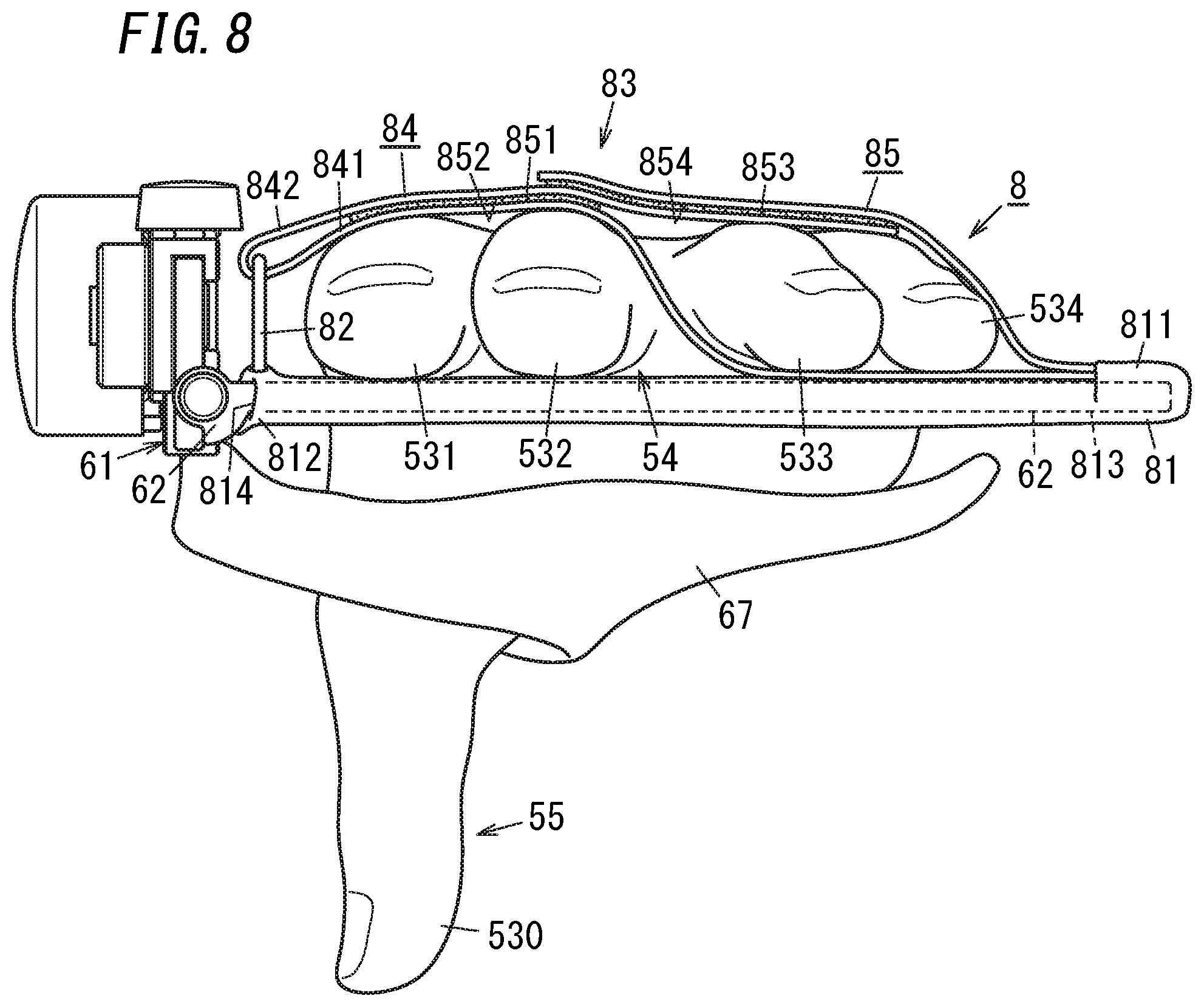 Patent US11779505 Figure 8 – Finger exerciser