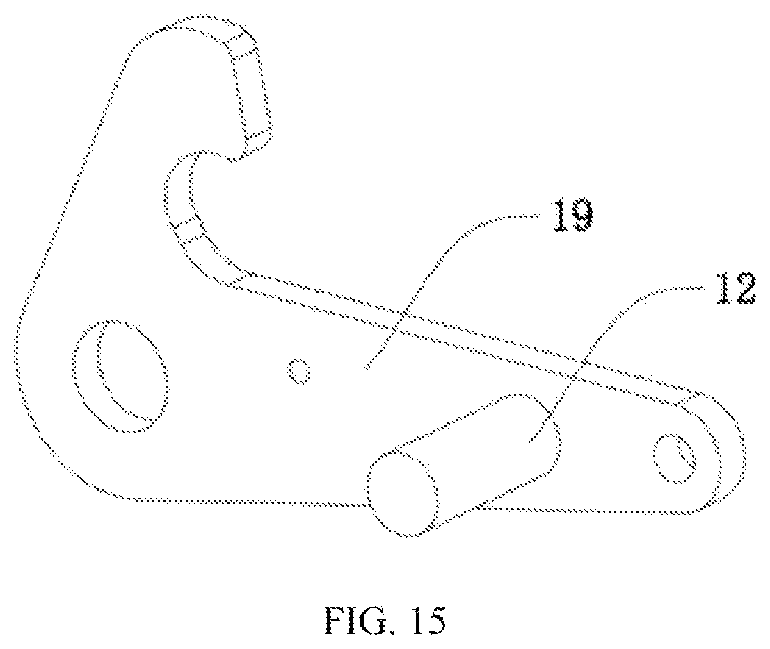 Patent US11779506 Figure 15 – Connecting rod self-locking structure for double-folded rollator
