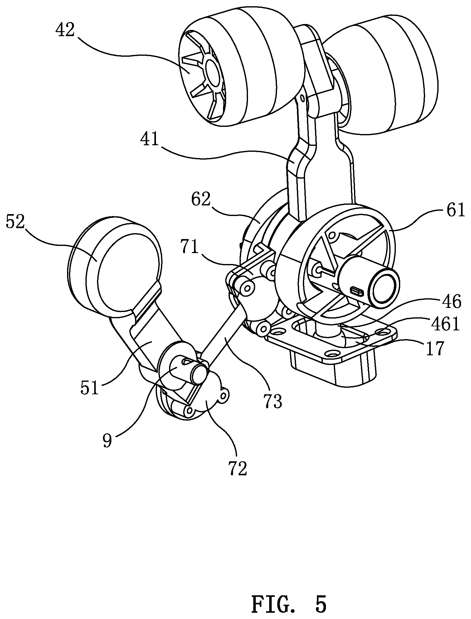 Patent US11779510 Figure 5 – Neck and shoulder massaging mechanism