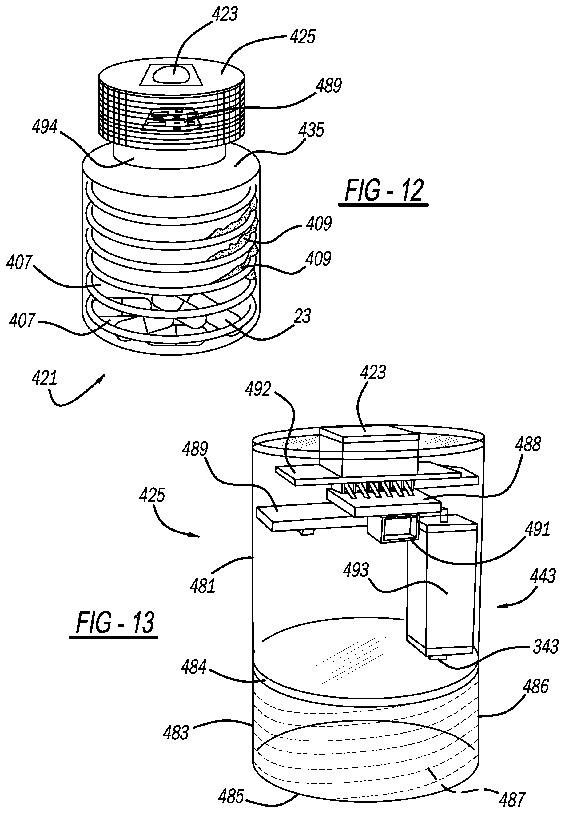 Patent US11779517 Figure 8 – Medication bottle with anti-tampering features