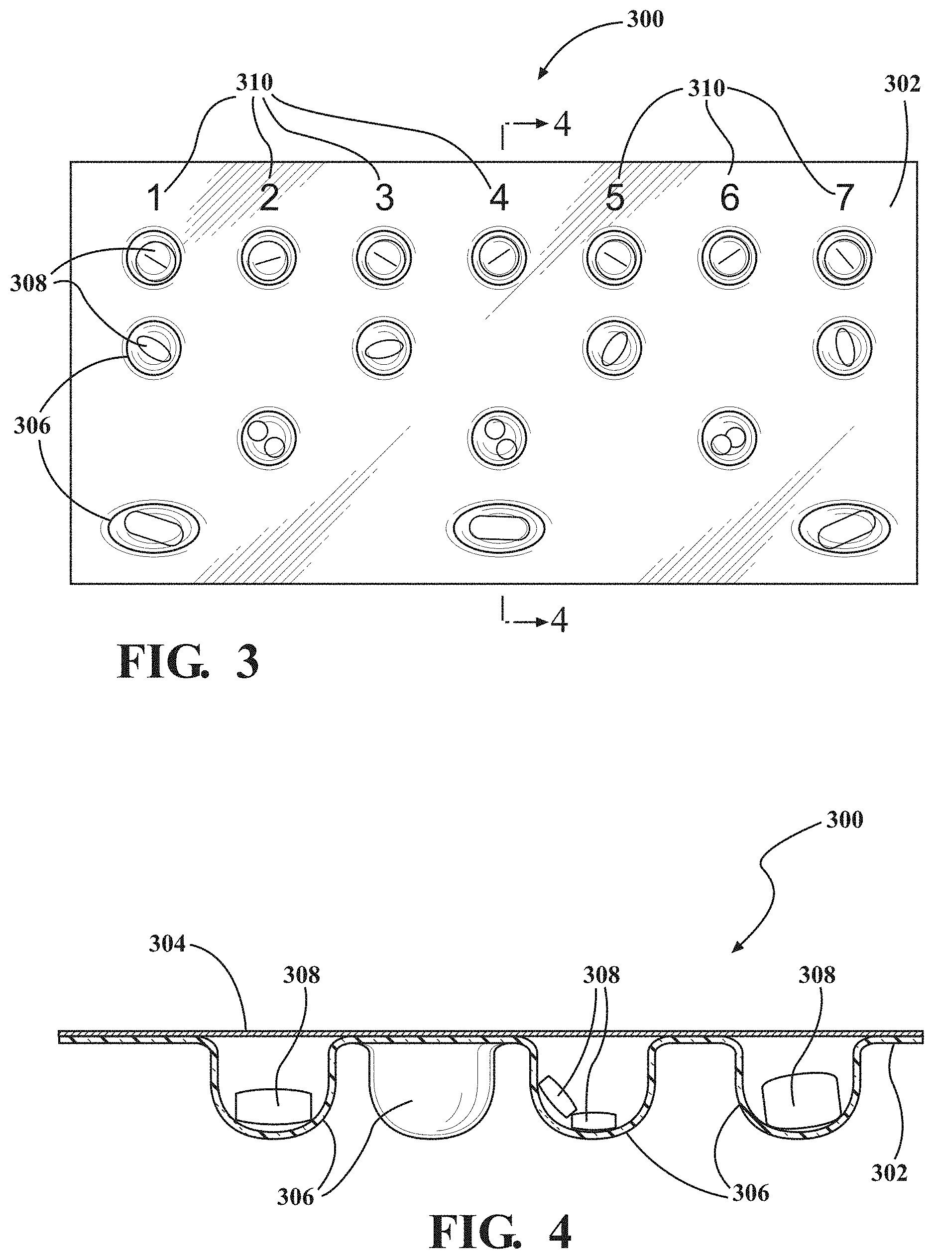 Patent US11779518 Figure 3 – Blister pack device and method