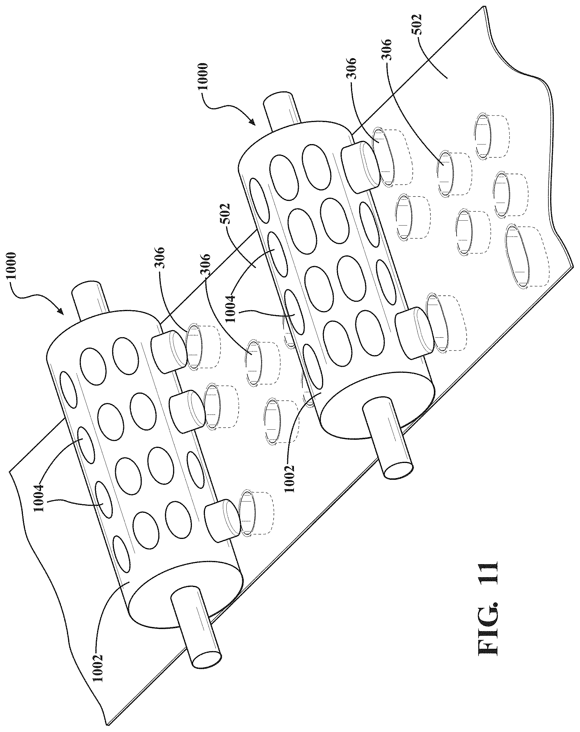 Patent US11779518 Figure 8 – Blister pack device and method