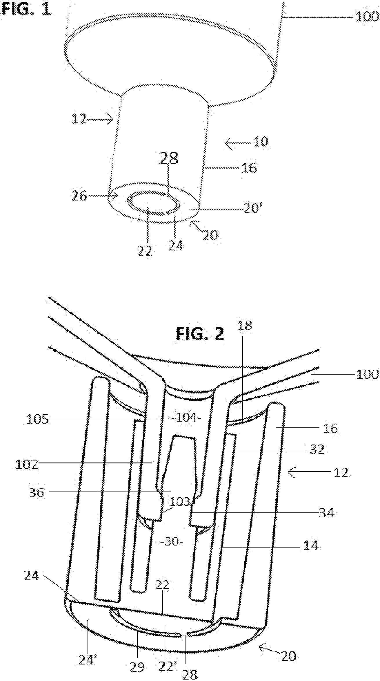 Patent US11779520 Figure 1 – Closure for a medical dispenser including a one-piece tip cap