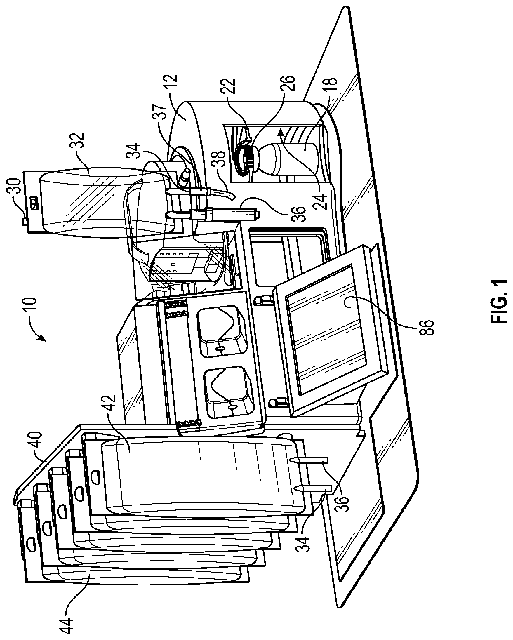 Patent US11779521 Figure 1 – Rotary valve pump for automatic drug compounder