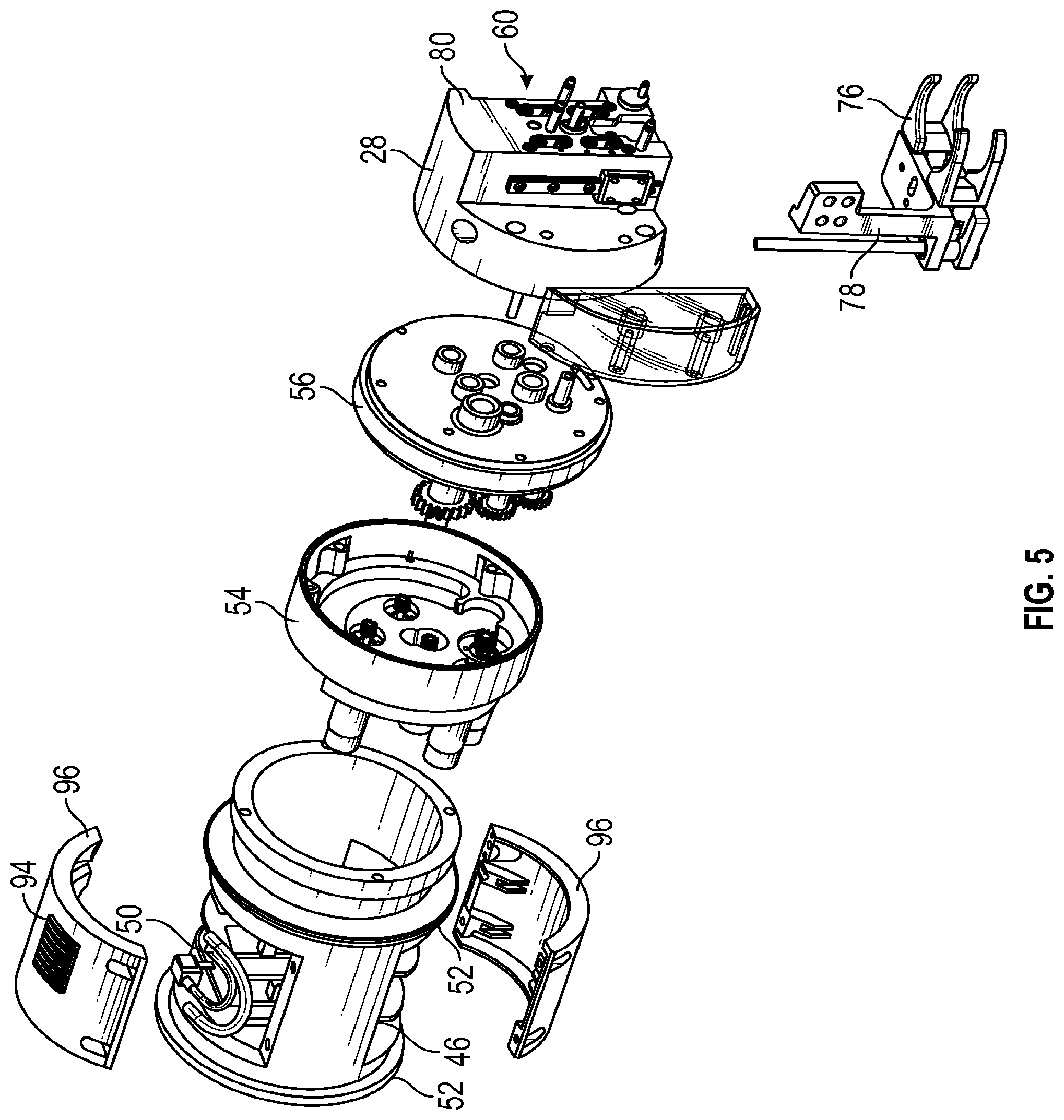 Patent US11779521 Figure 5 – Rotary valve pump for automatic drug compounder