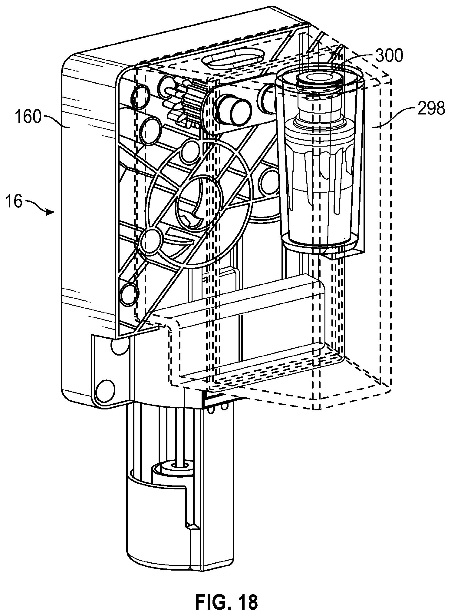 Patent US11779521 Figure 18 – Rotary valve pump for automatic drug compounder