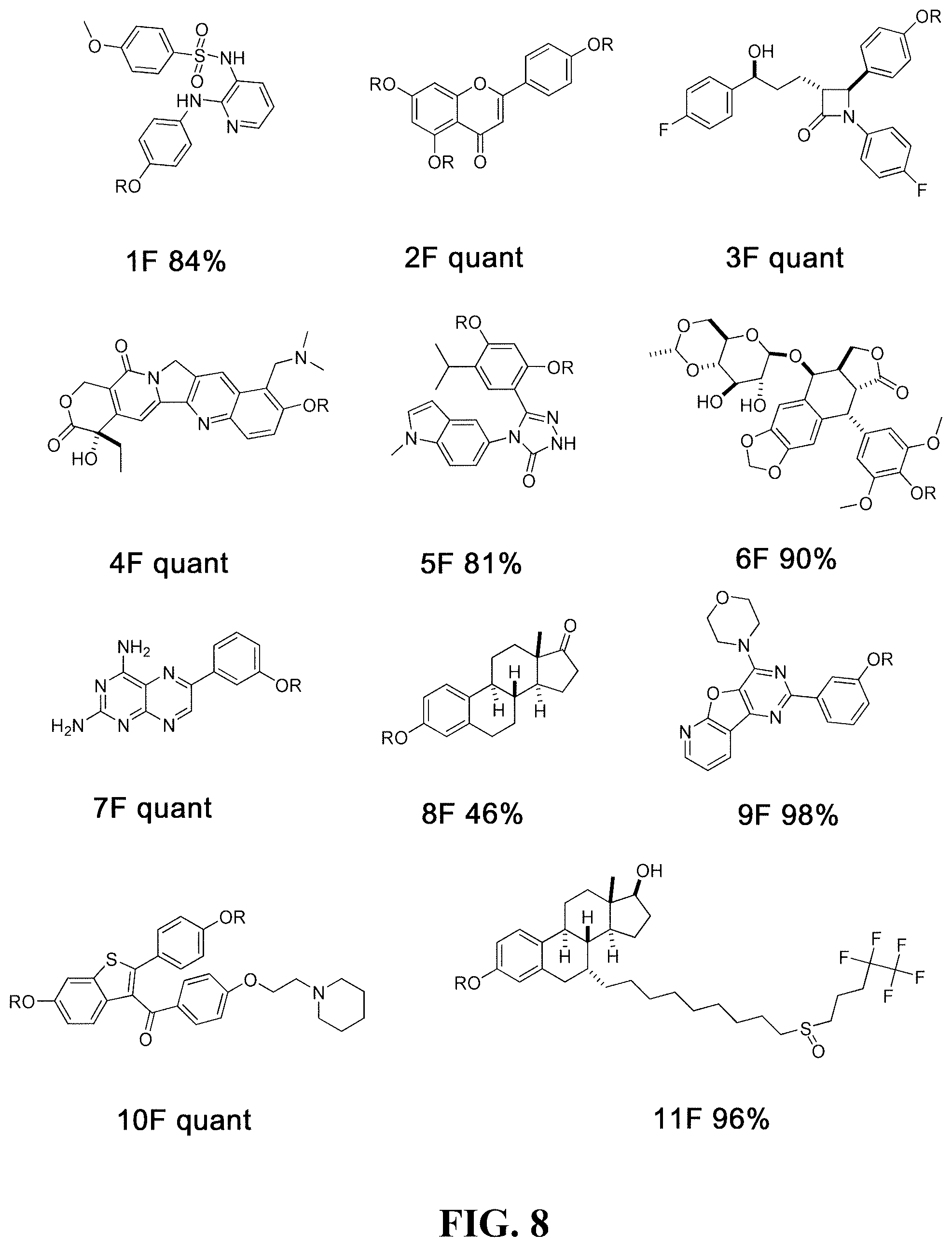 Patent US11779548 Figure 9 – Arylfluorosulfate compounds and methods