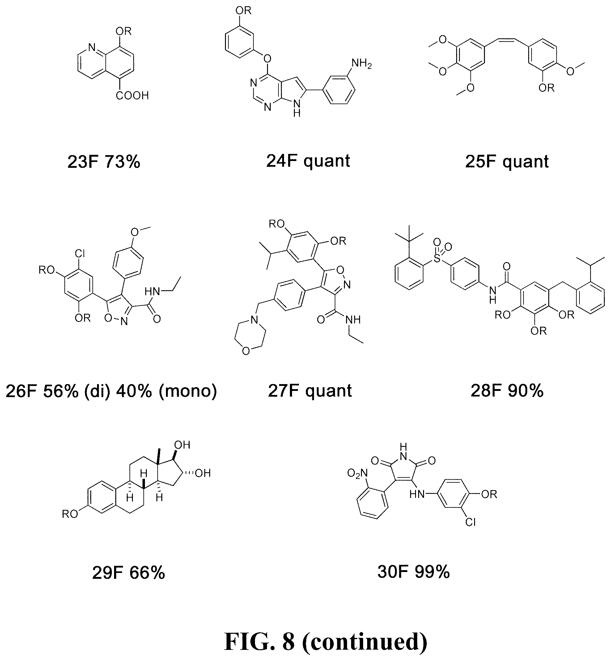 Patent US11779548 Figure 11 – Arylfluorosulfate compounds and methods