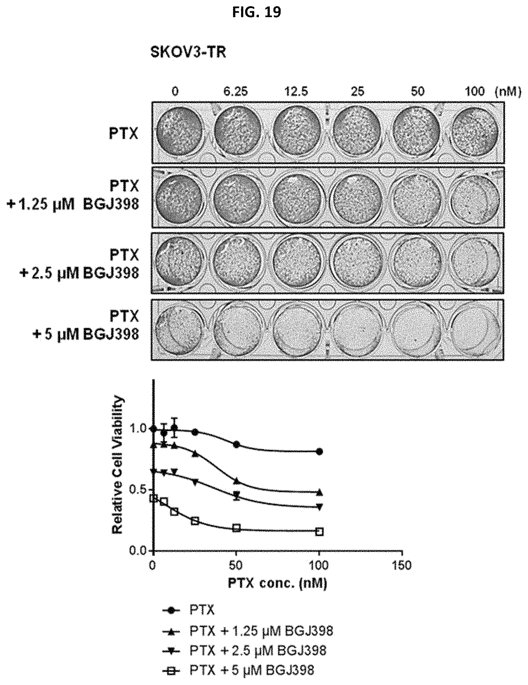 Patent US11779582 Figure 15 – Composition for preventing or treating metastatic ovarian cancer, endometrial cancer or breast cancer
