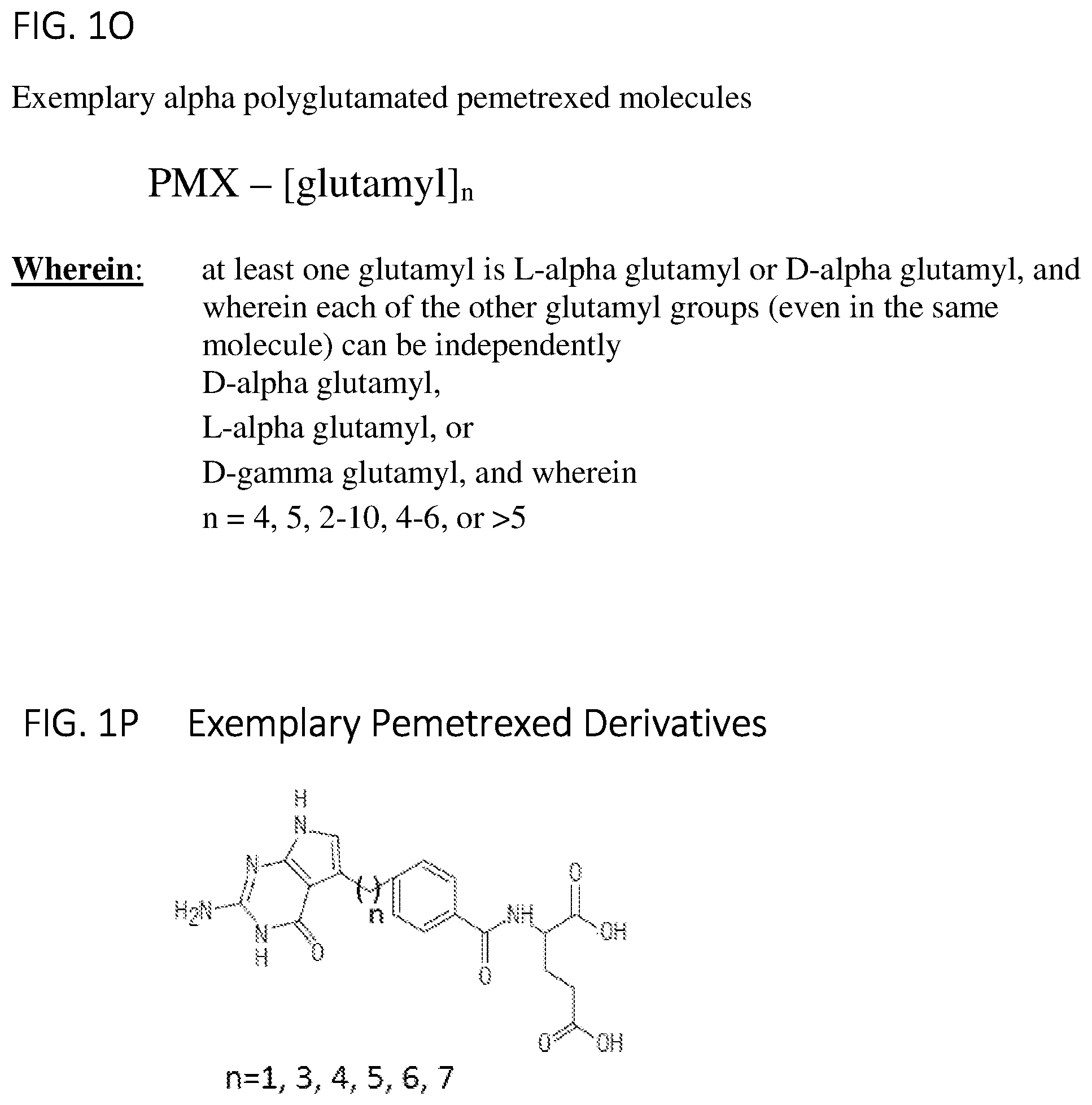 Patent US11779584 Figure 3 – Alpha polyglutamated pemetrexed and uses thereof