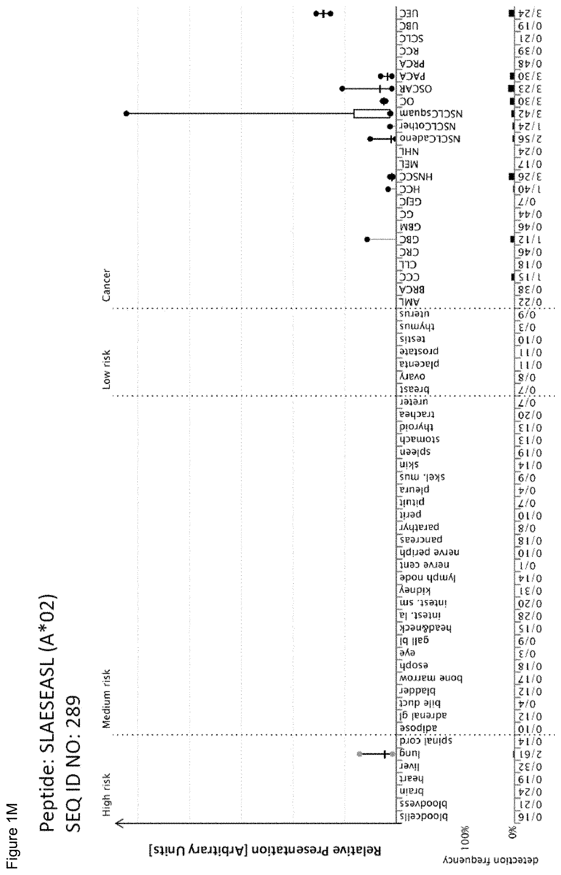 Patent US11779605 Figure 13 – Immunotherapy with b*08 restricted peptides and combination of peptides against cancers and related methods