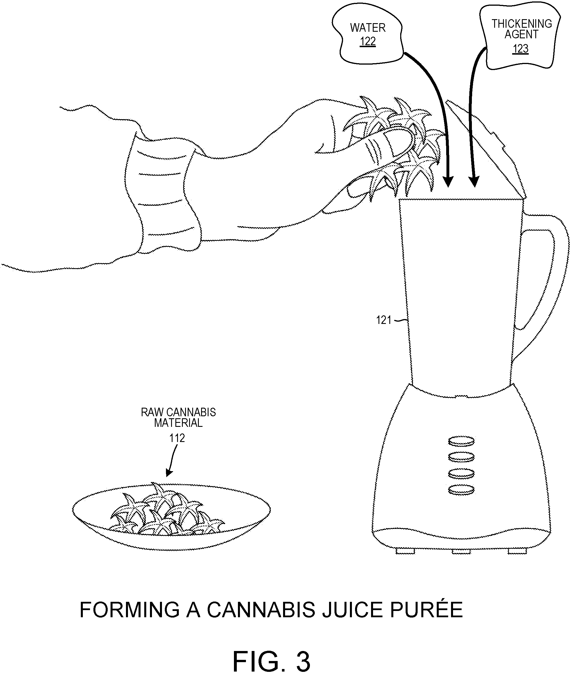 Patent US11779622 Figure 3 – Packaged raw cannabis powder