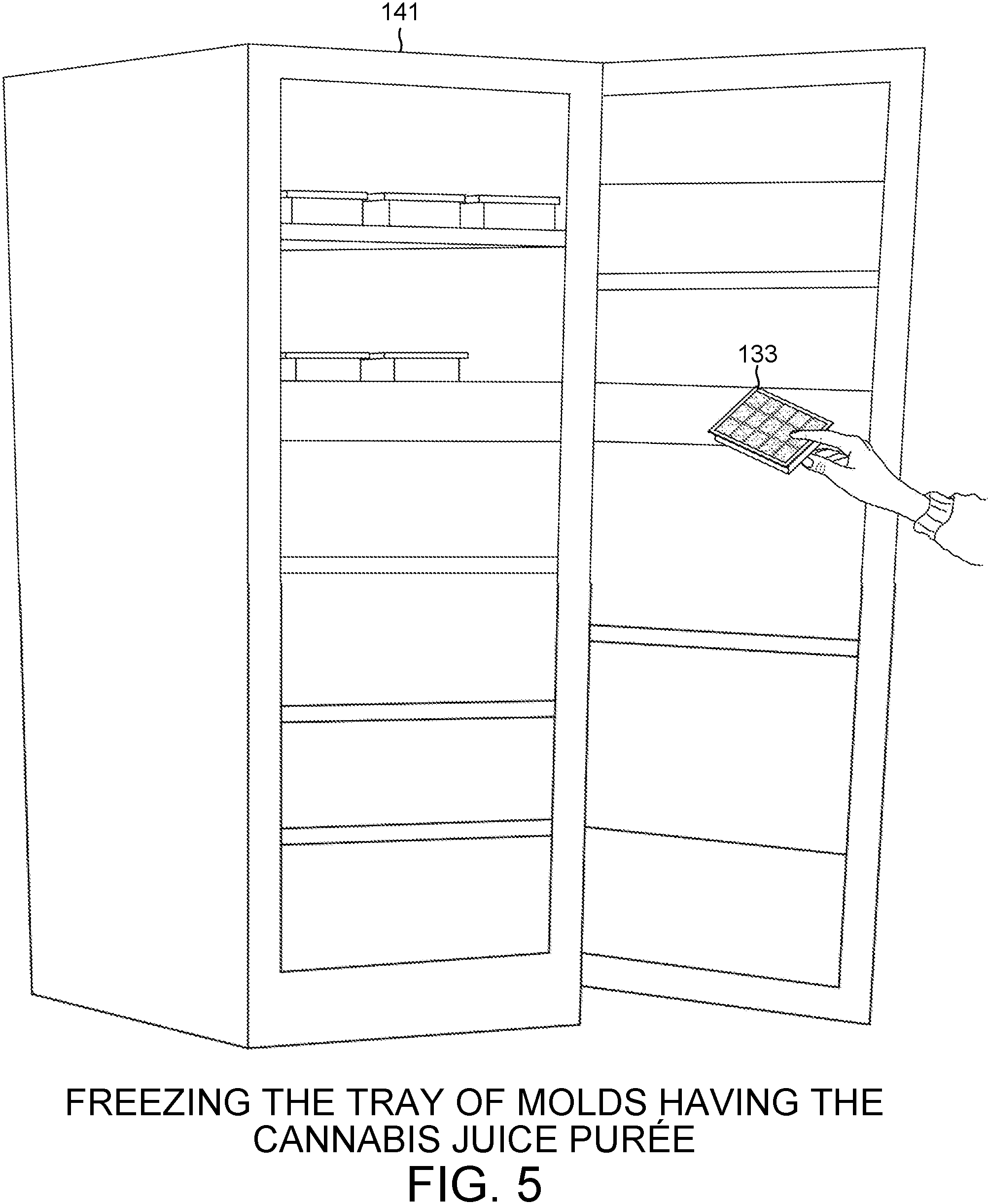 Patent US11779622 Figure 5 – Packaged raw cannabis powder