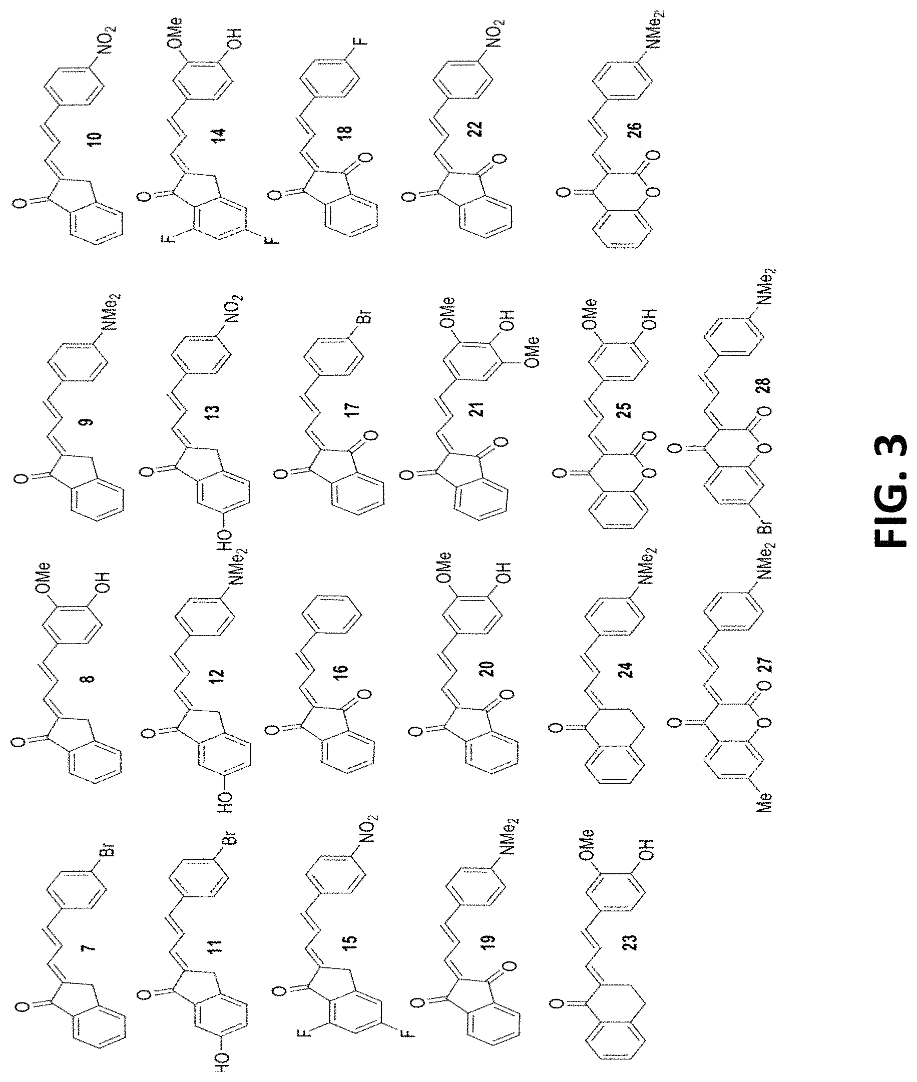 Patent US11779664 Figure 3 – Targeted contrast agents for MRI of alpha-synuclein deposition