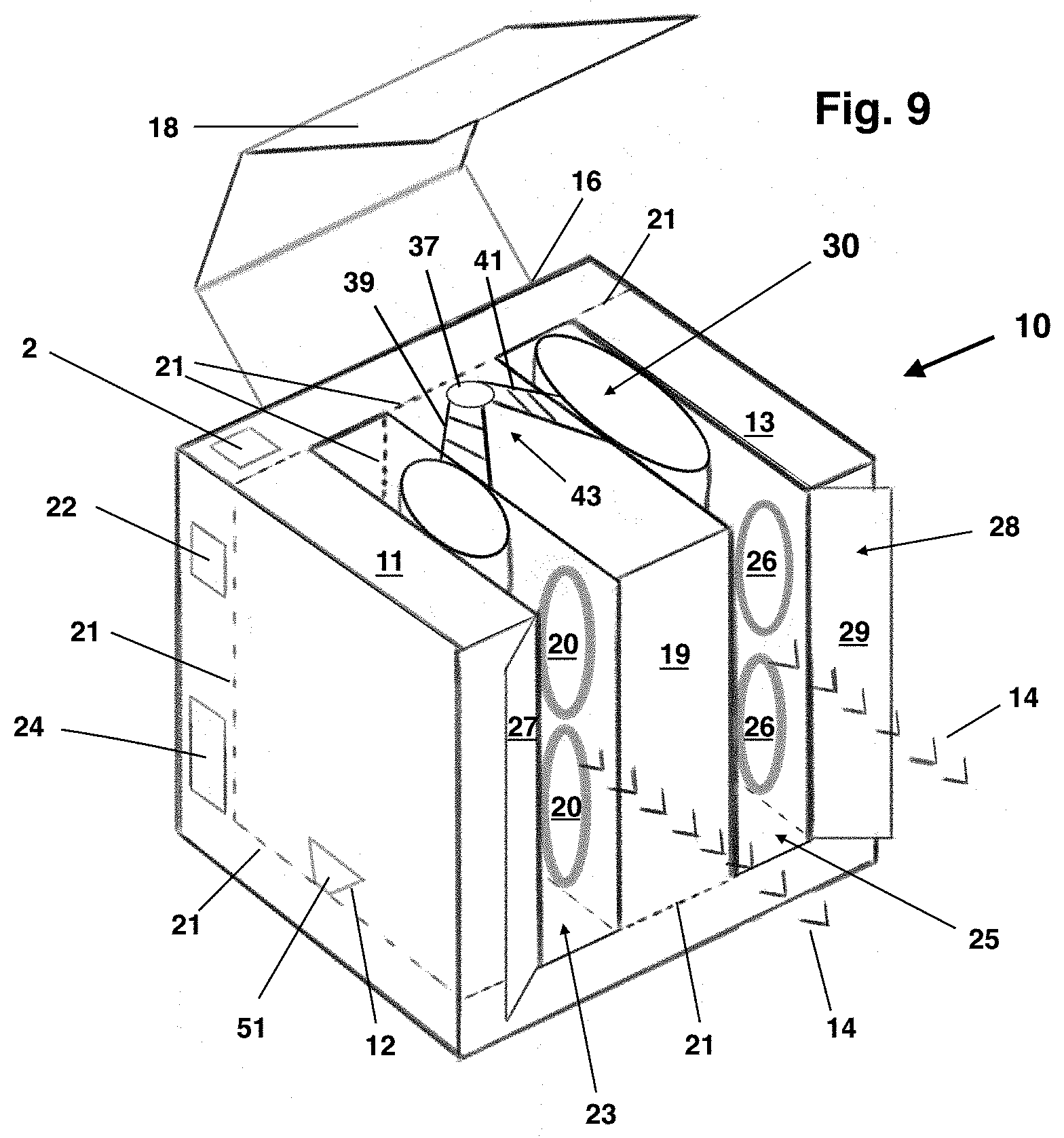 Patent US11779667 Figure 9 – Ultraviolet led light sanitizer and devices sanitized thereby