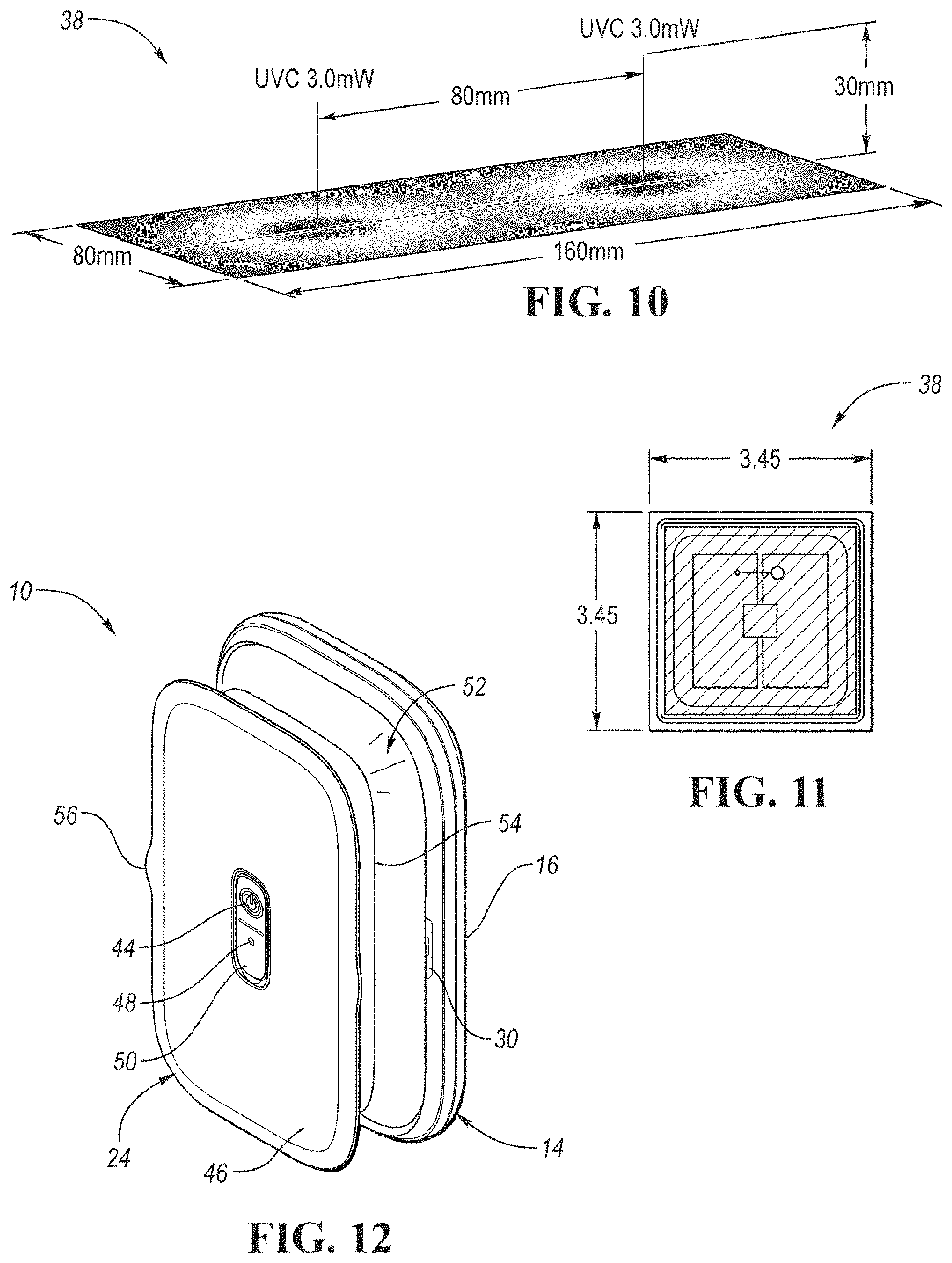 Patent US11779671 Figure 4 – UV sanitizing apparatus