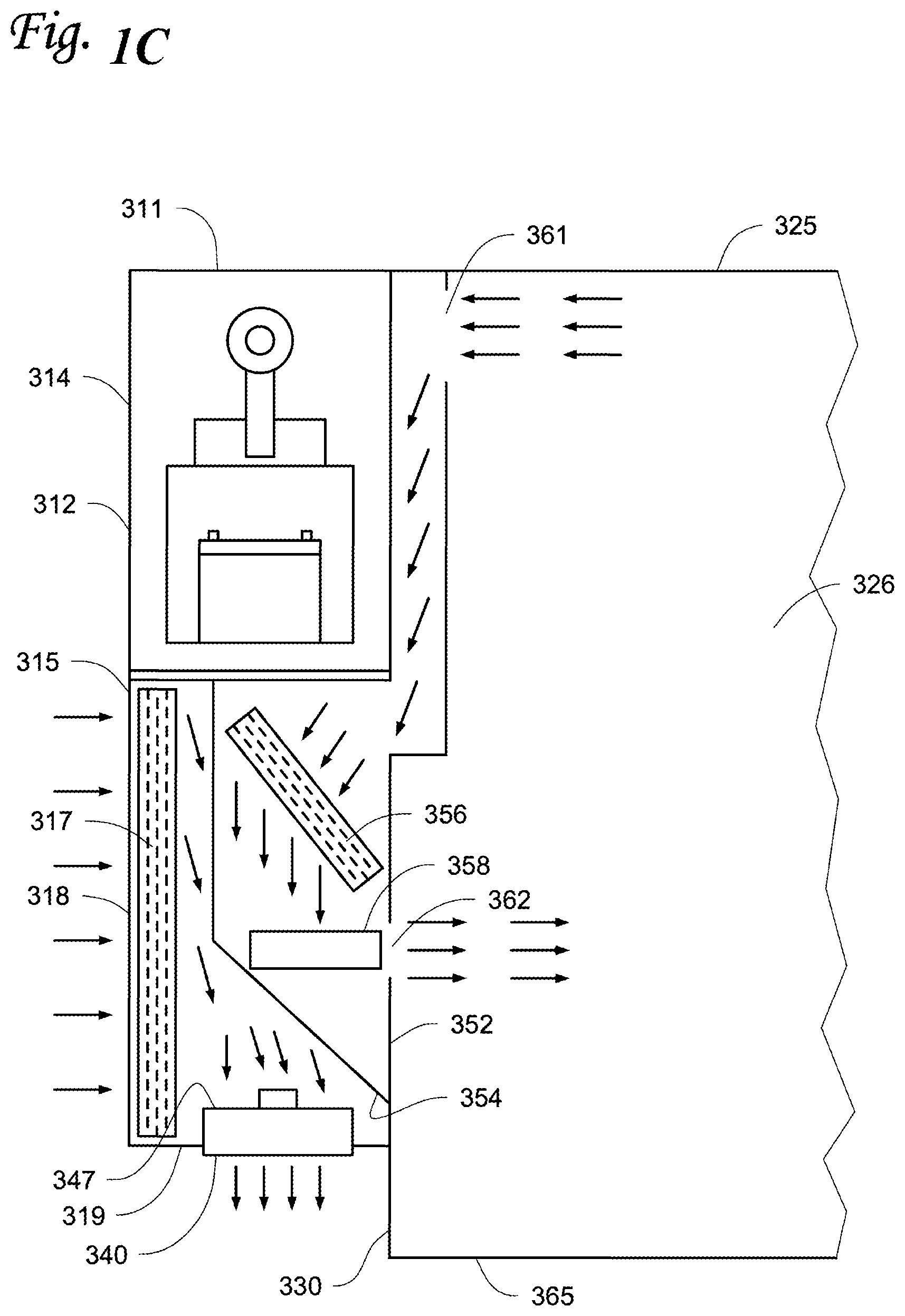 Patent US11779677 Figure 3 – Photocatalytic oxidation centrifugal fan
