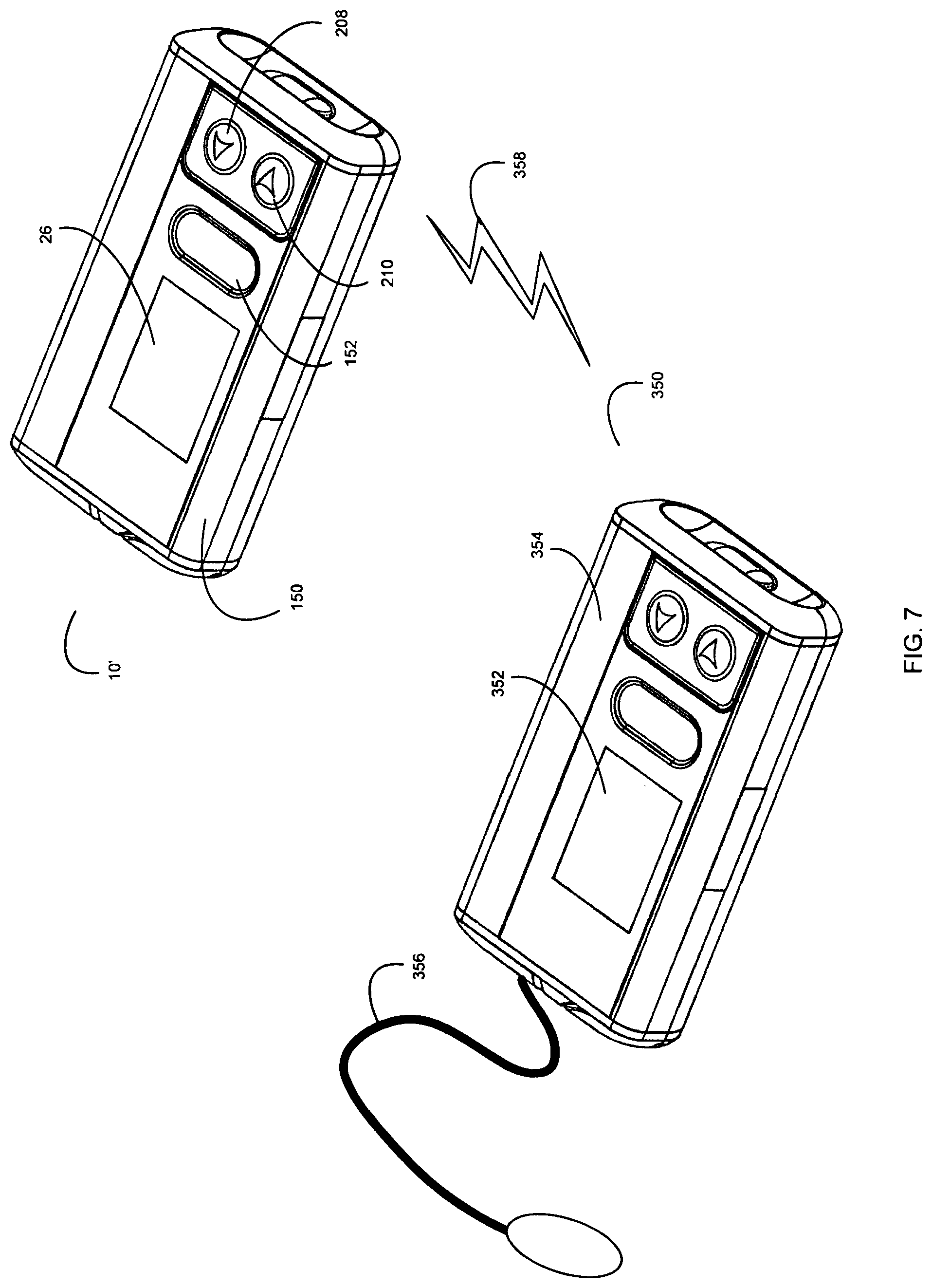 Patent US11779696 Figure 7 – System and method for insulin pump medical device including a slider assembly wherein images on display allow for highlighting and magnifying images