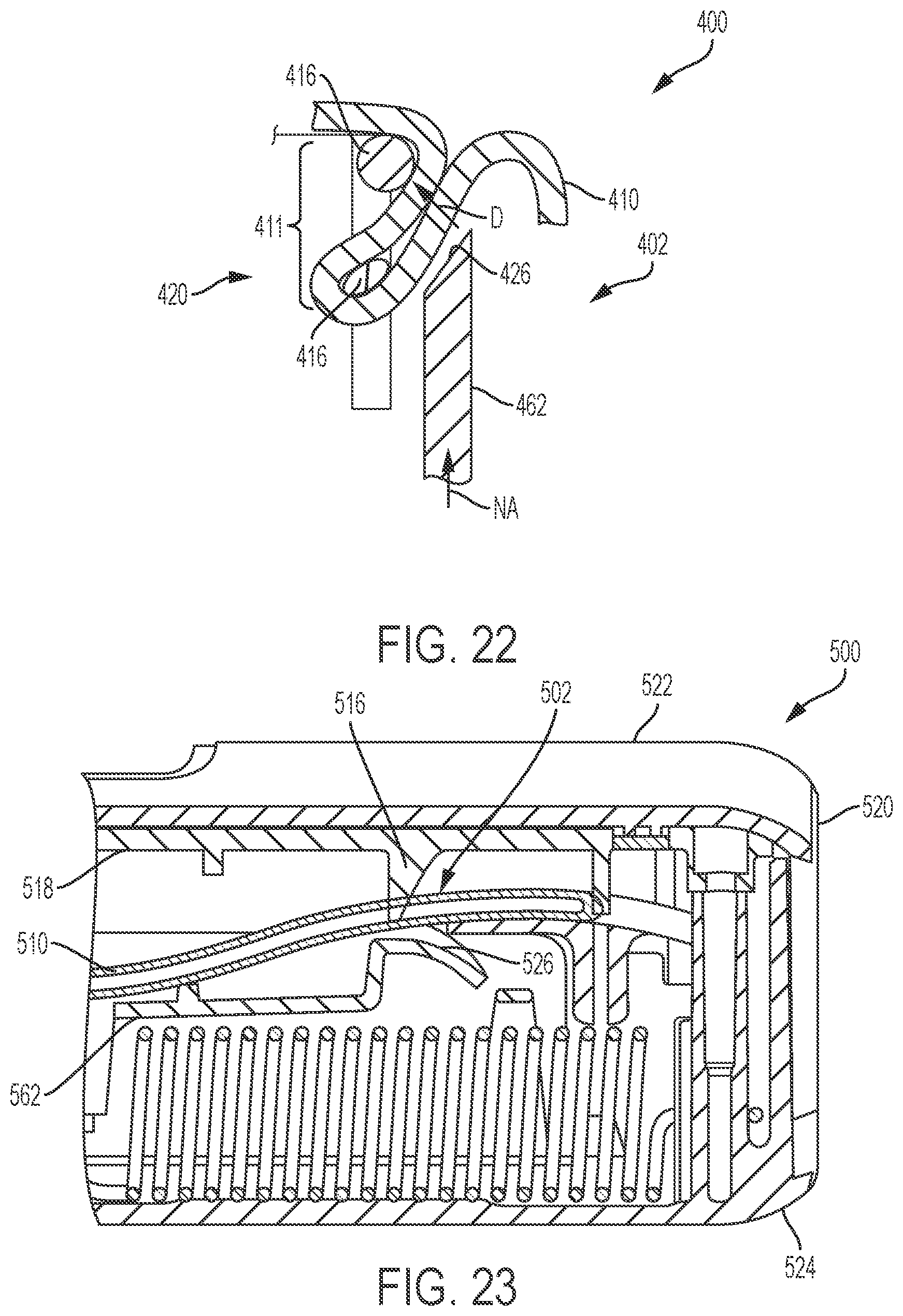 Patent US11779701 Figure 13 – Tube crimping arrangement for drug delivery device