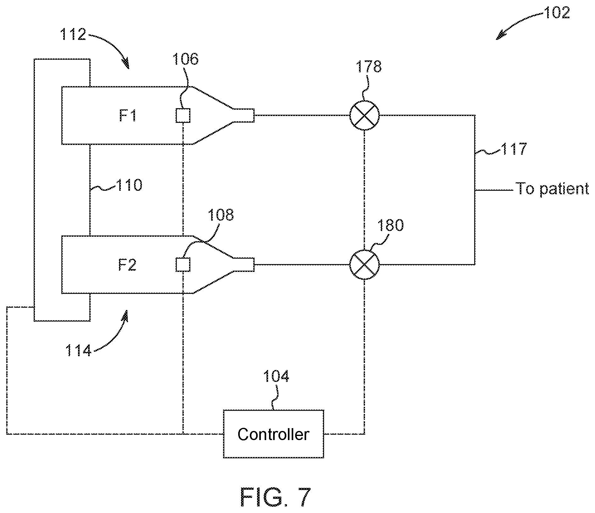 Patent US11779702 Figure 7 – Method for dynamic pressure control in a fluid injector system