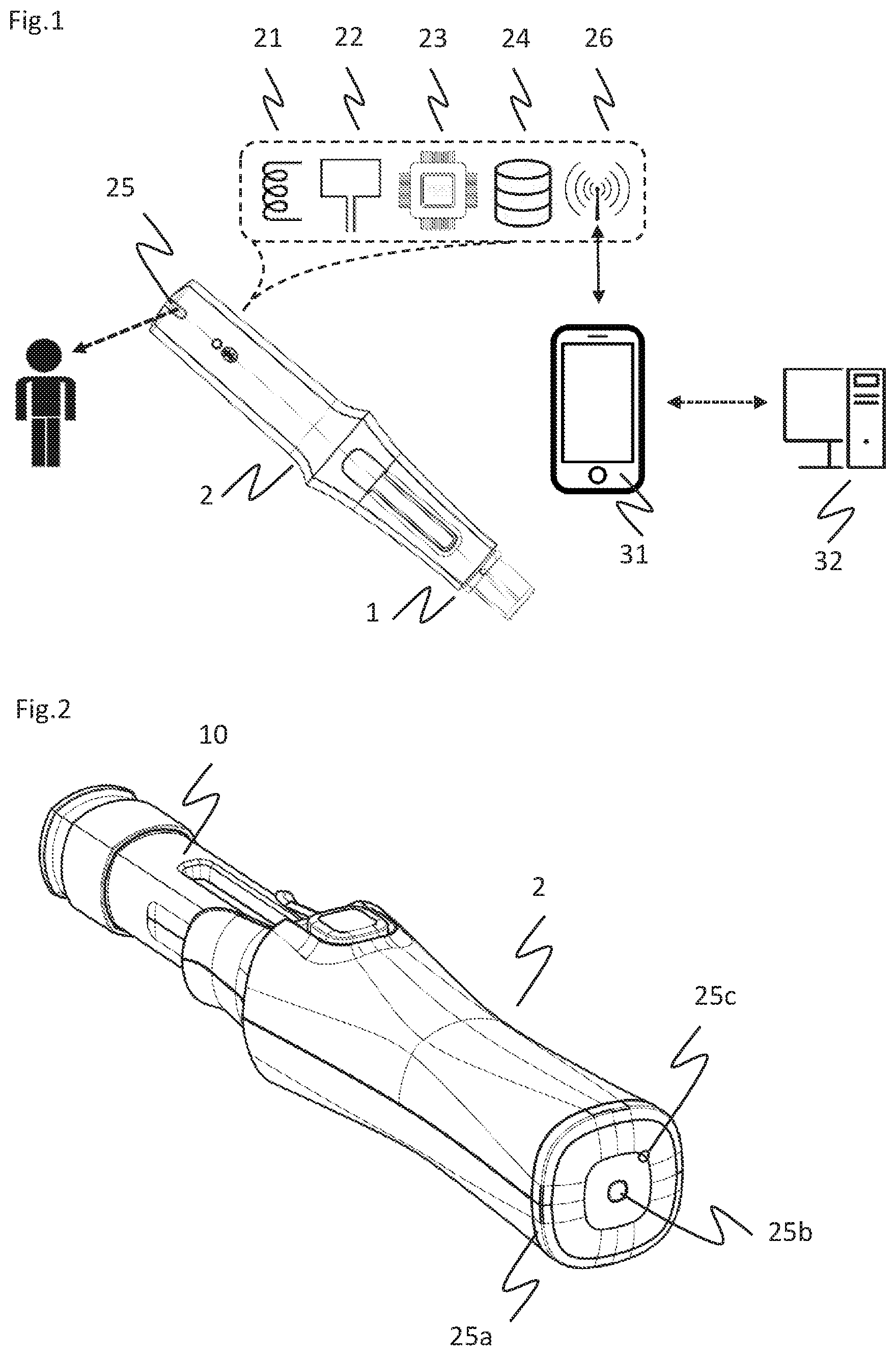 Patent US11779704 Figure 1 – Status indicator for drug delivery systems