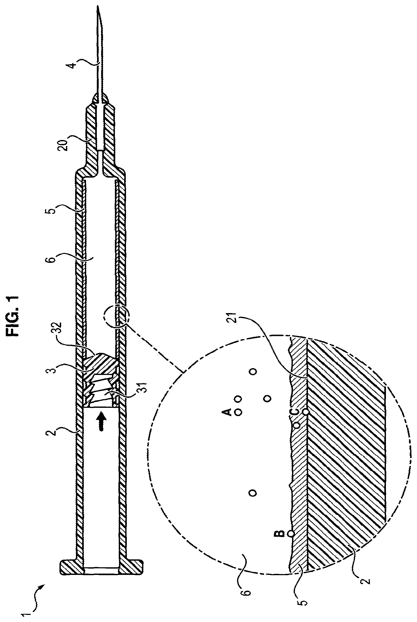 Patent US11779706 Figure 1 – Lubricant coating and medical injection device comprising such a coating