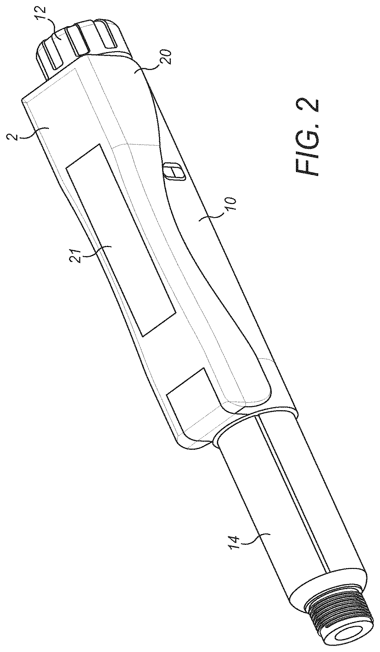 Patent US11779709 Figure 2 – Supplemental device for attachment to an injection device