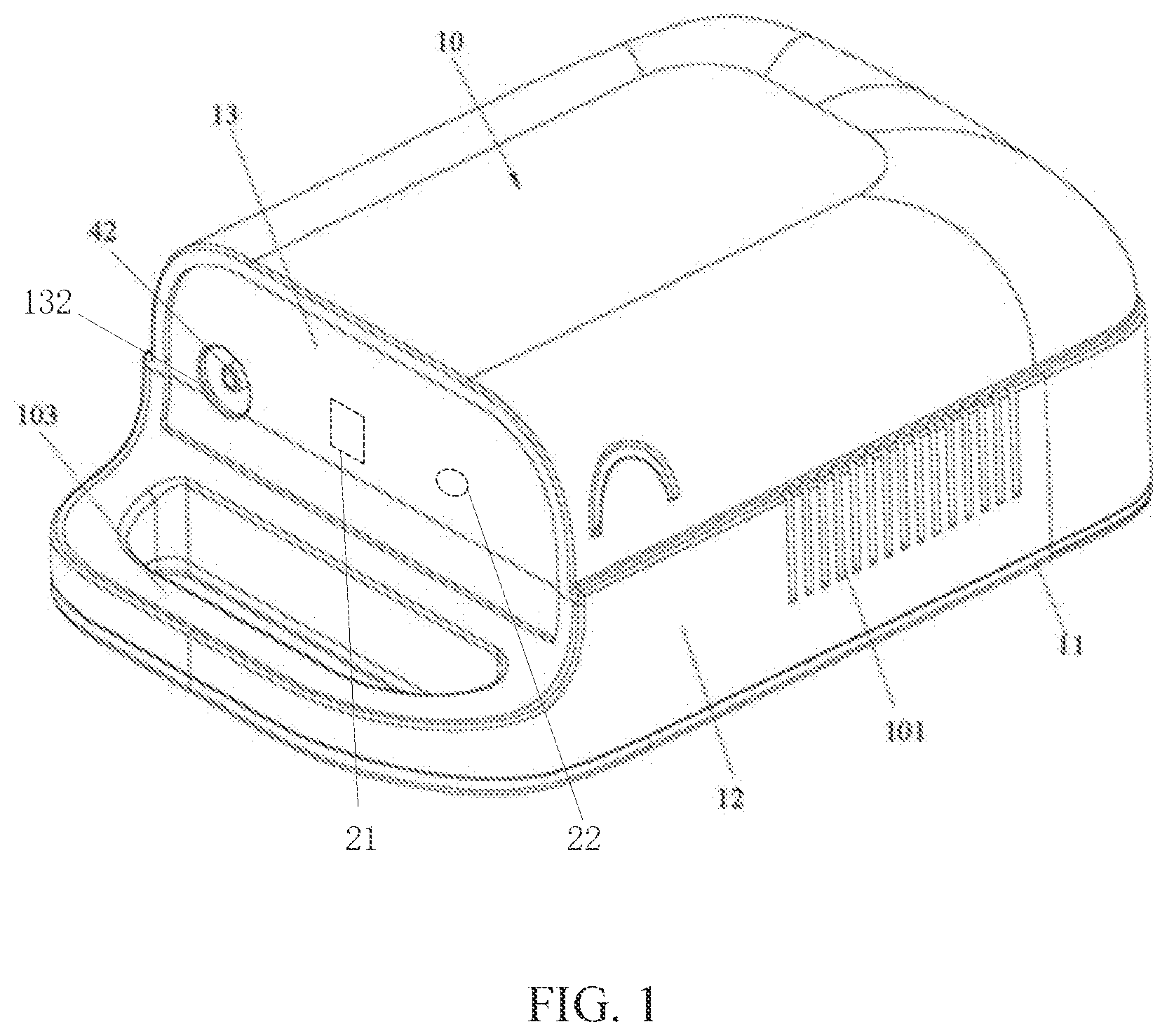 Patent US11779711 Figure 1 – Atomizer with intelligent control digital display function