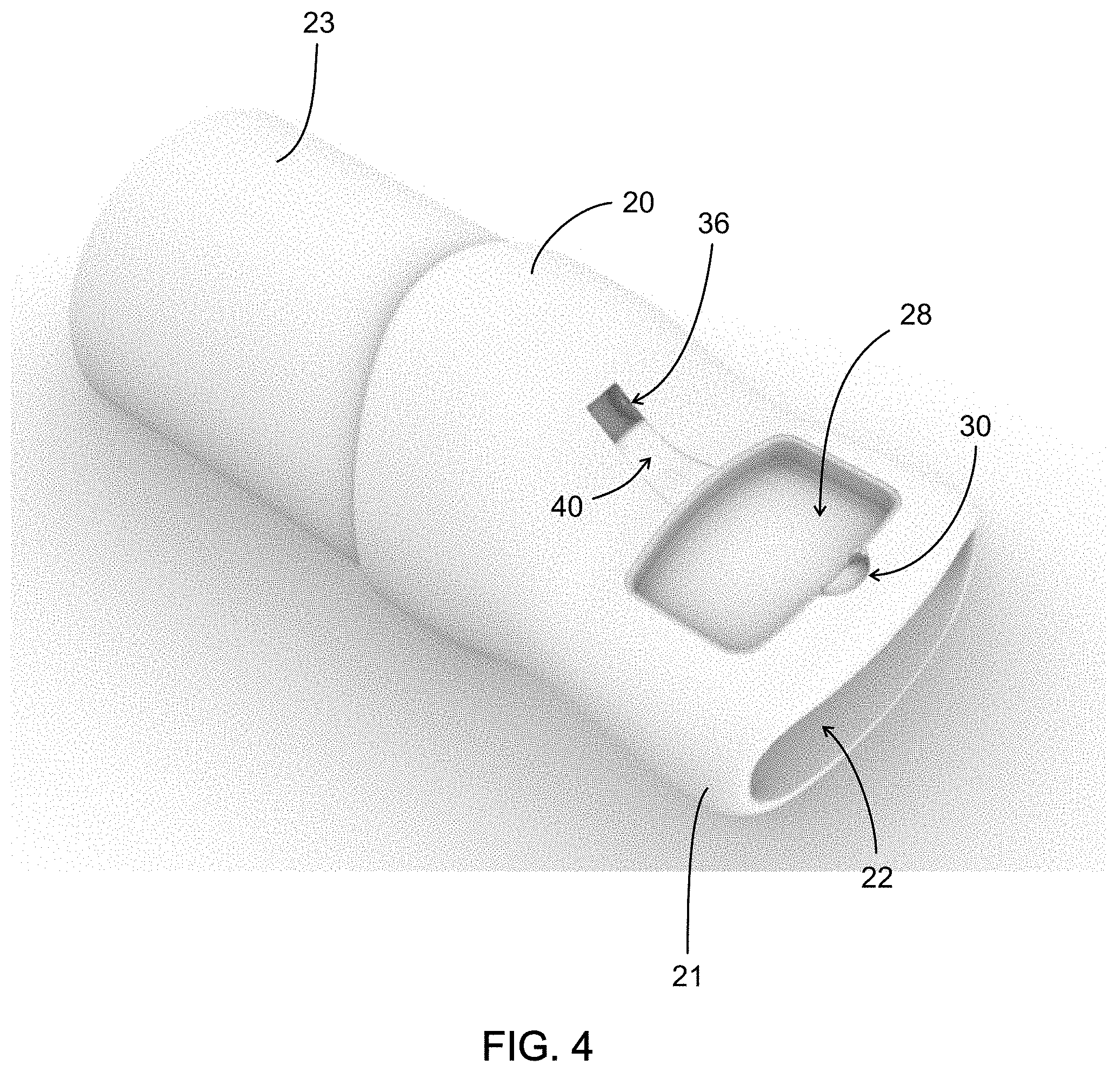 Patent US11779714 Figure 4 – Pediatric respiratory therapy inhaler apparatus